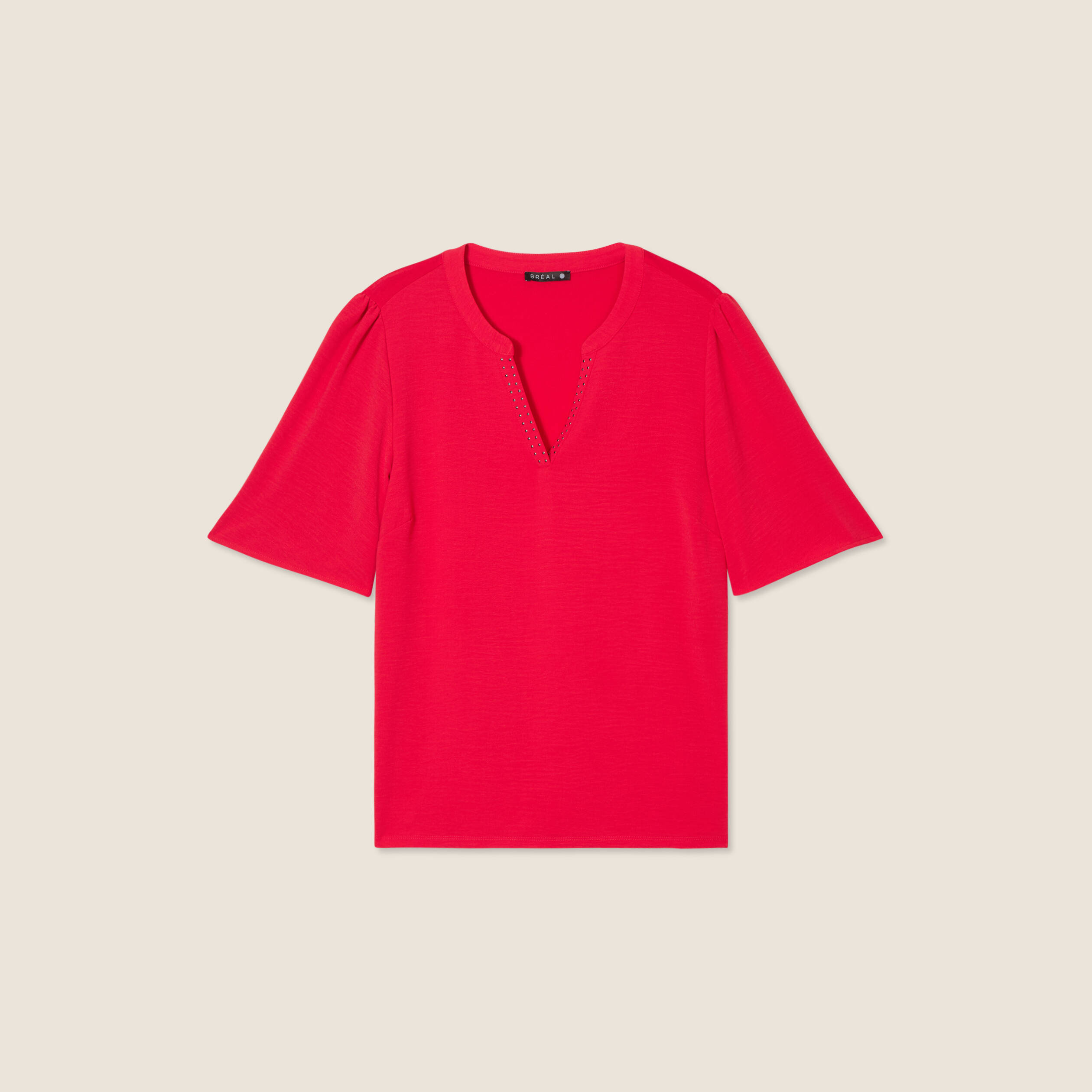 T-shirt manches courtes rouge femme