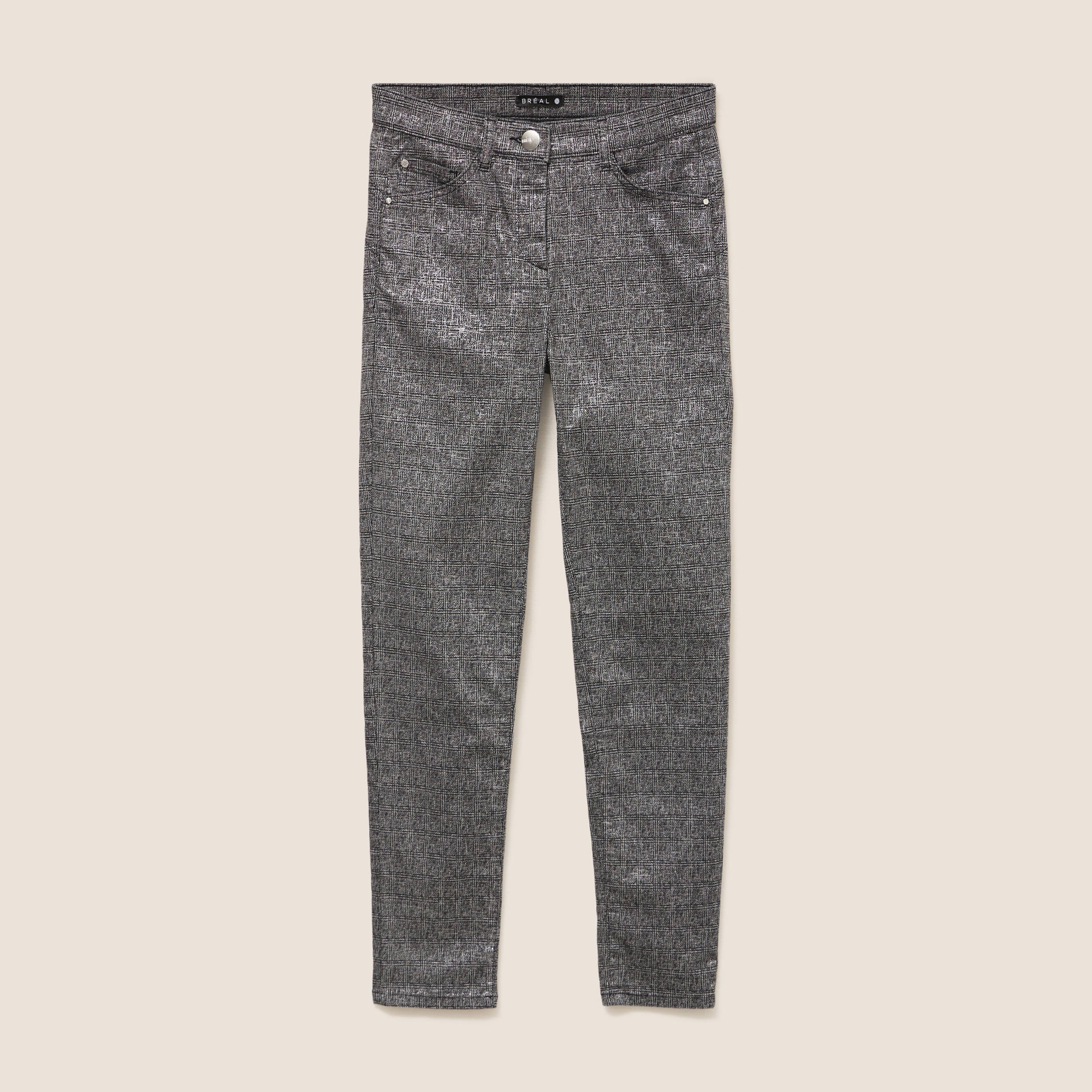 Pantalon magique Le L&eacute;ger enduit gris femme