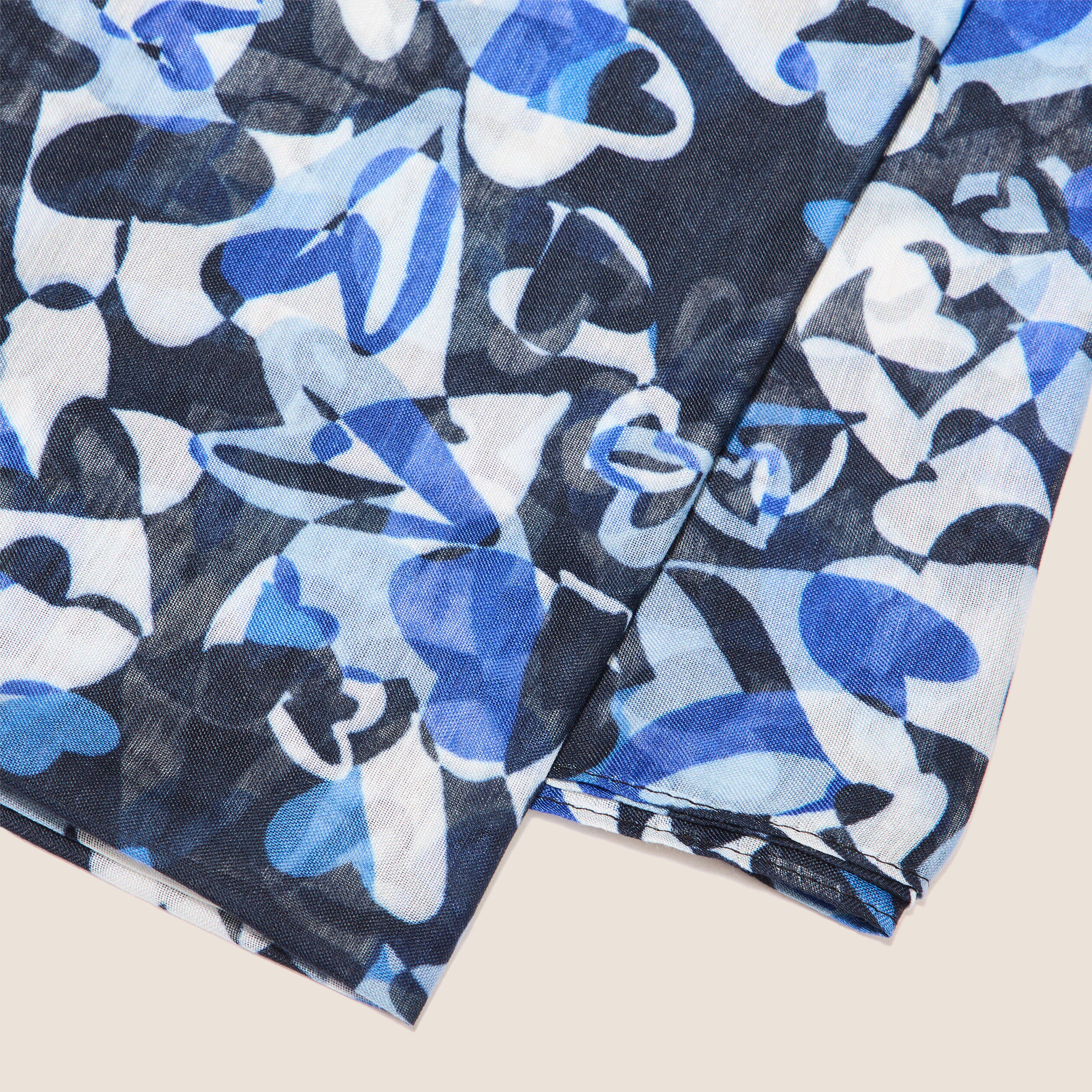 Foulard bleu femme