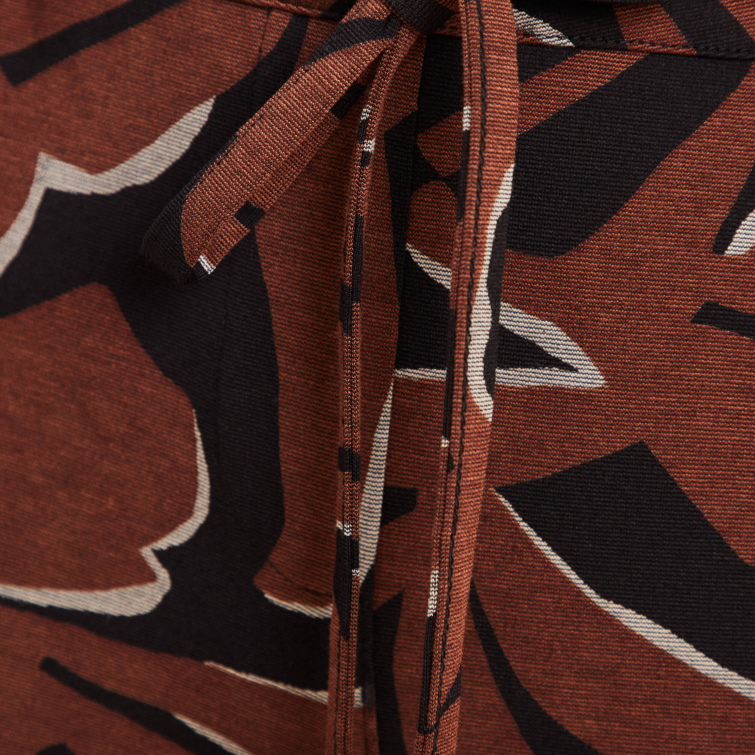 Pantalon jogging réversible marron femme