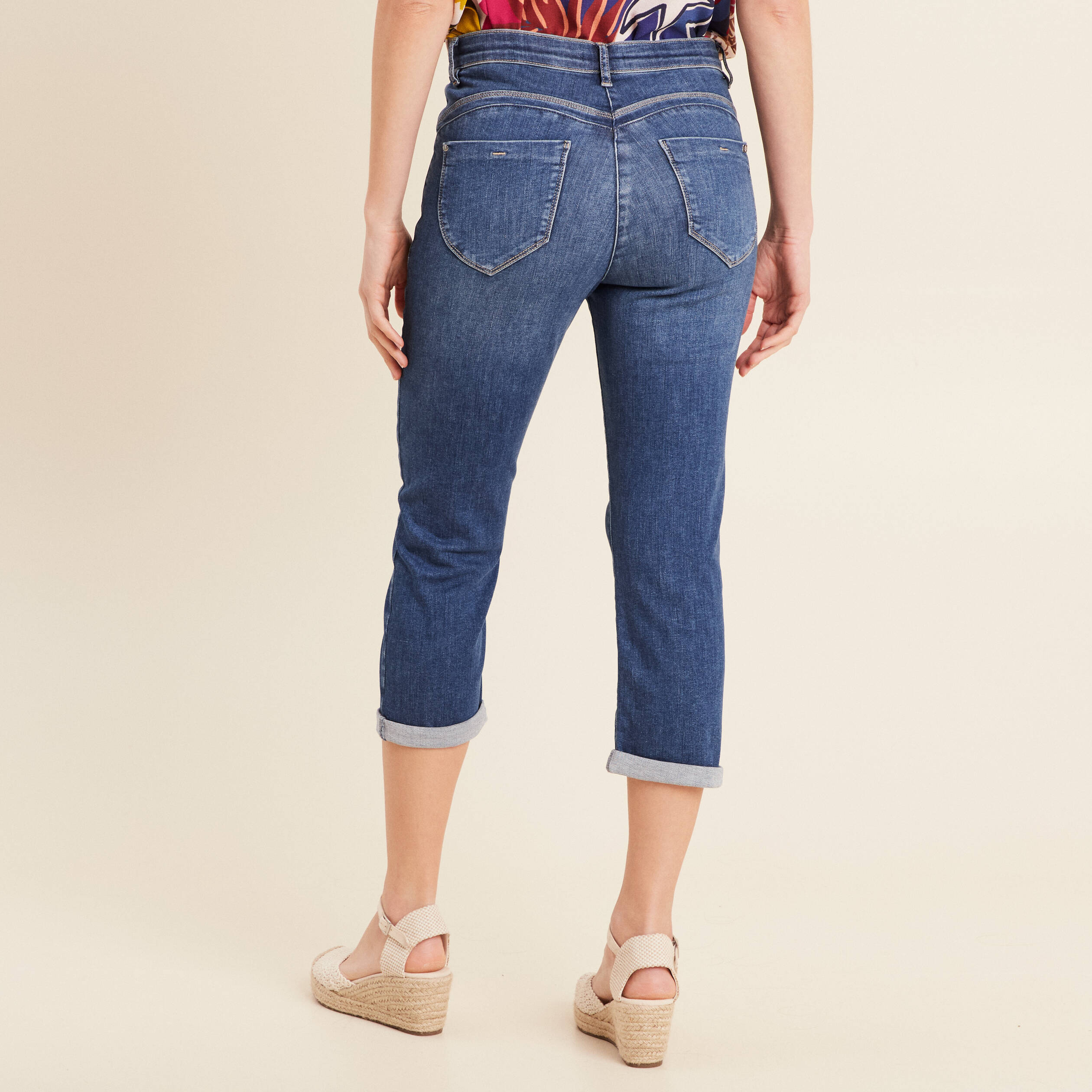 Pantalon magique l'unique denim double stone femme