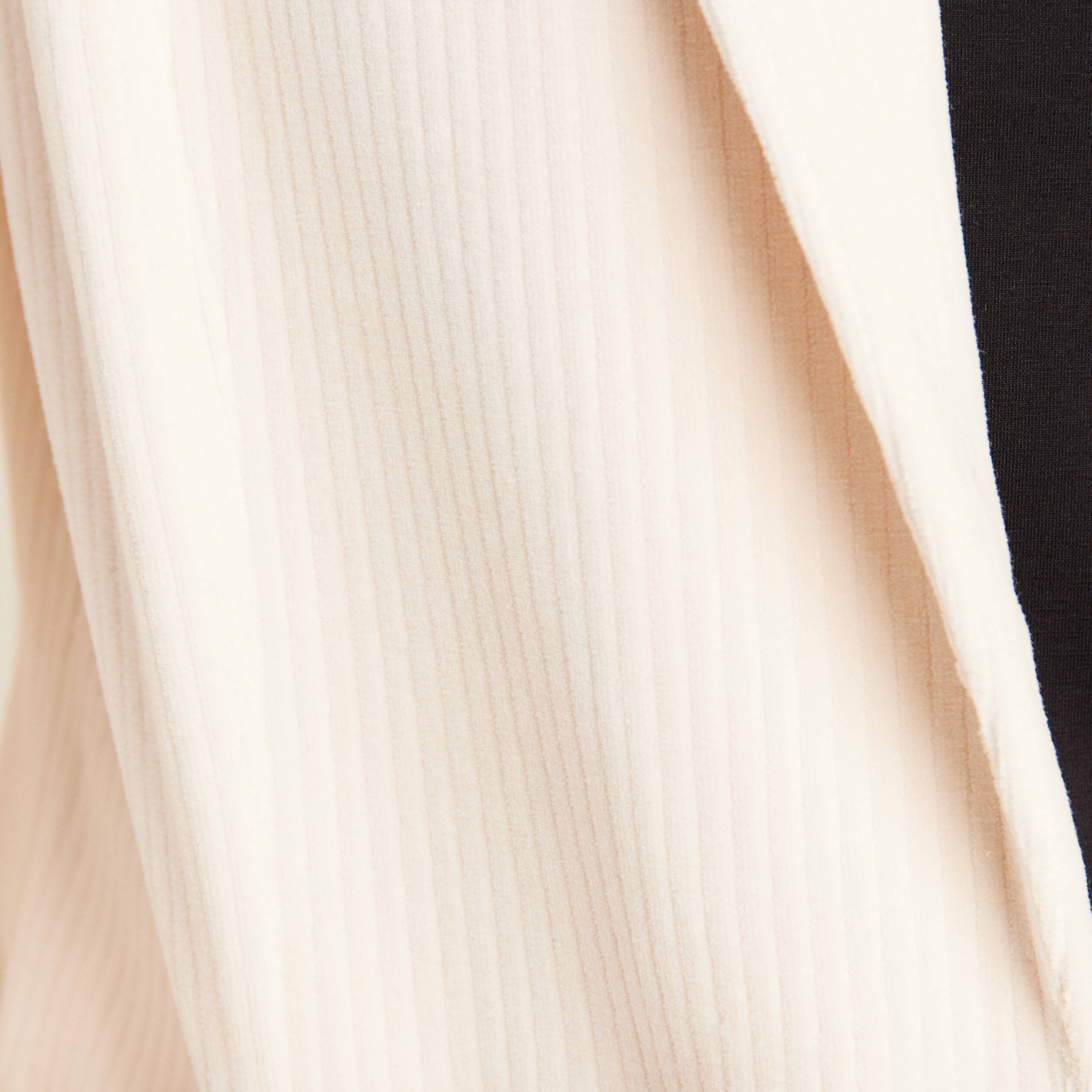 Veste tailleur velours ivoire femme