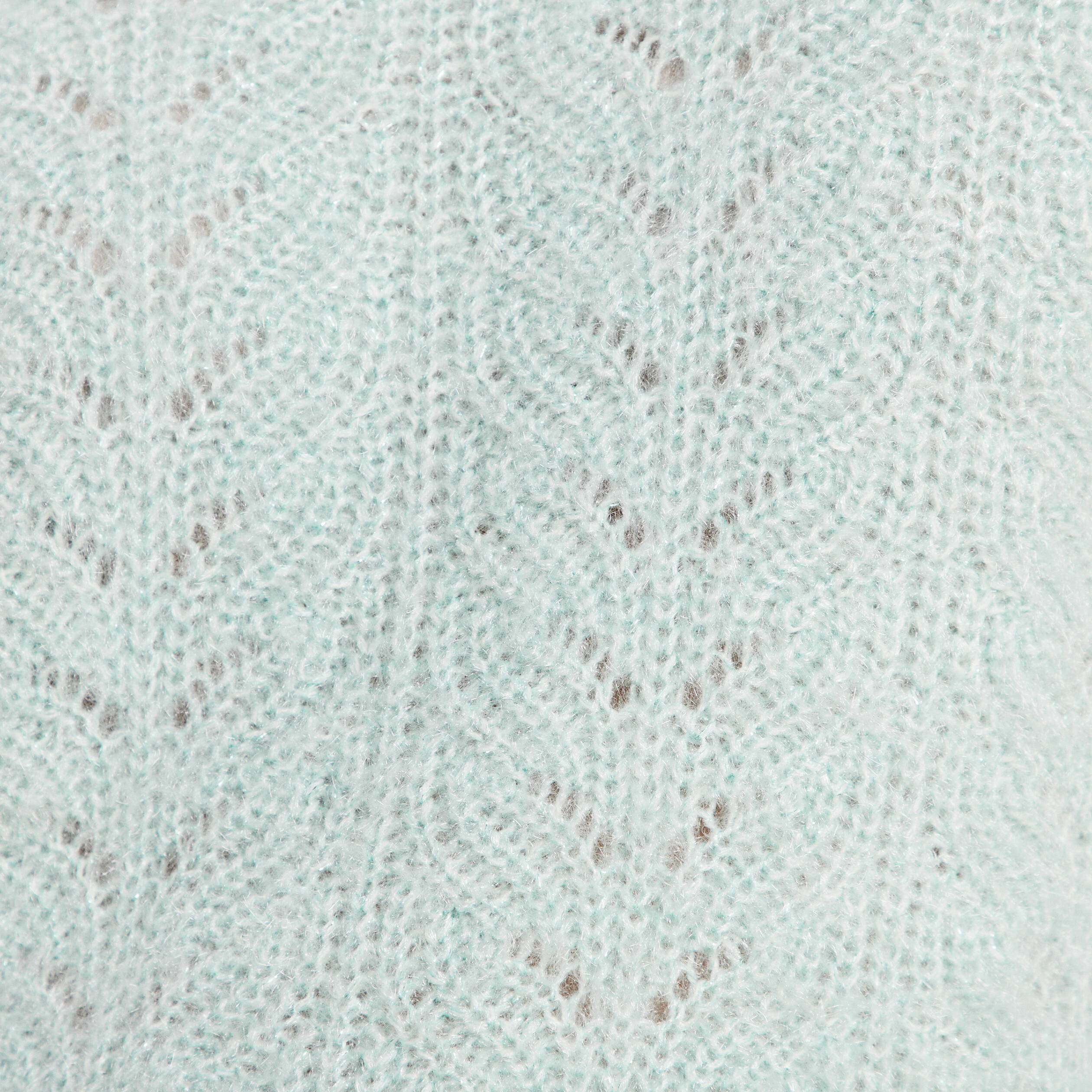 Pull droit manches longues vert pastel femme