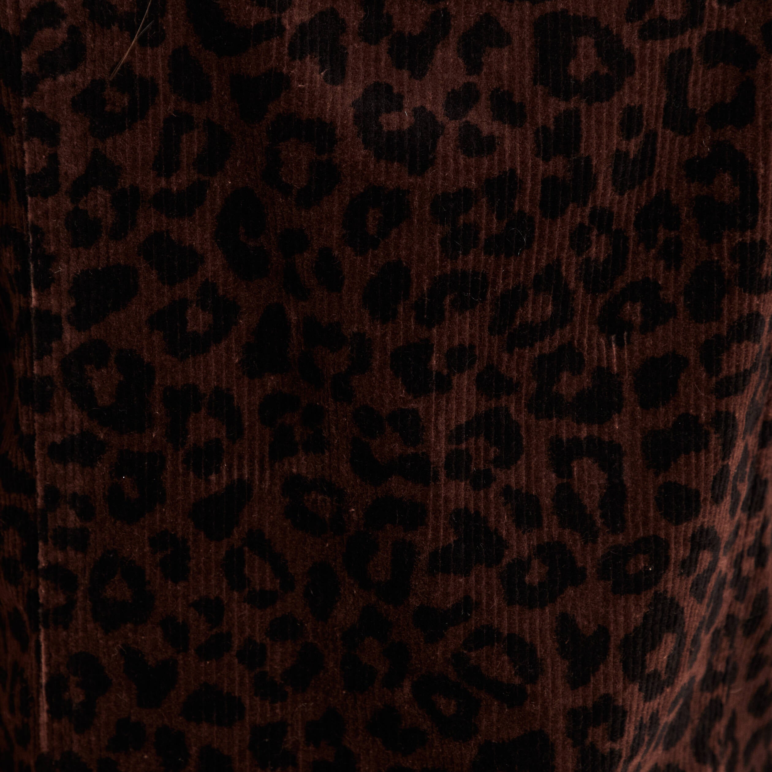 Robe droite courte sans manches velours marron cognac femme