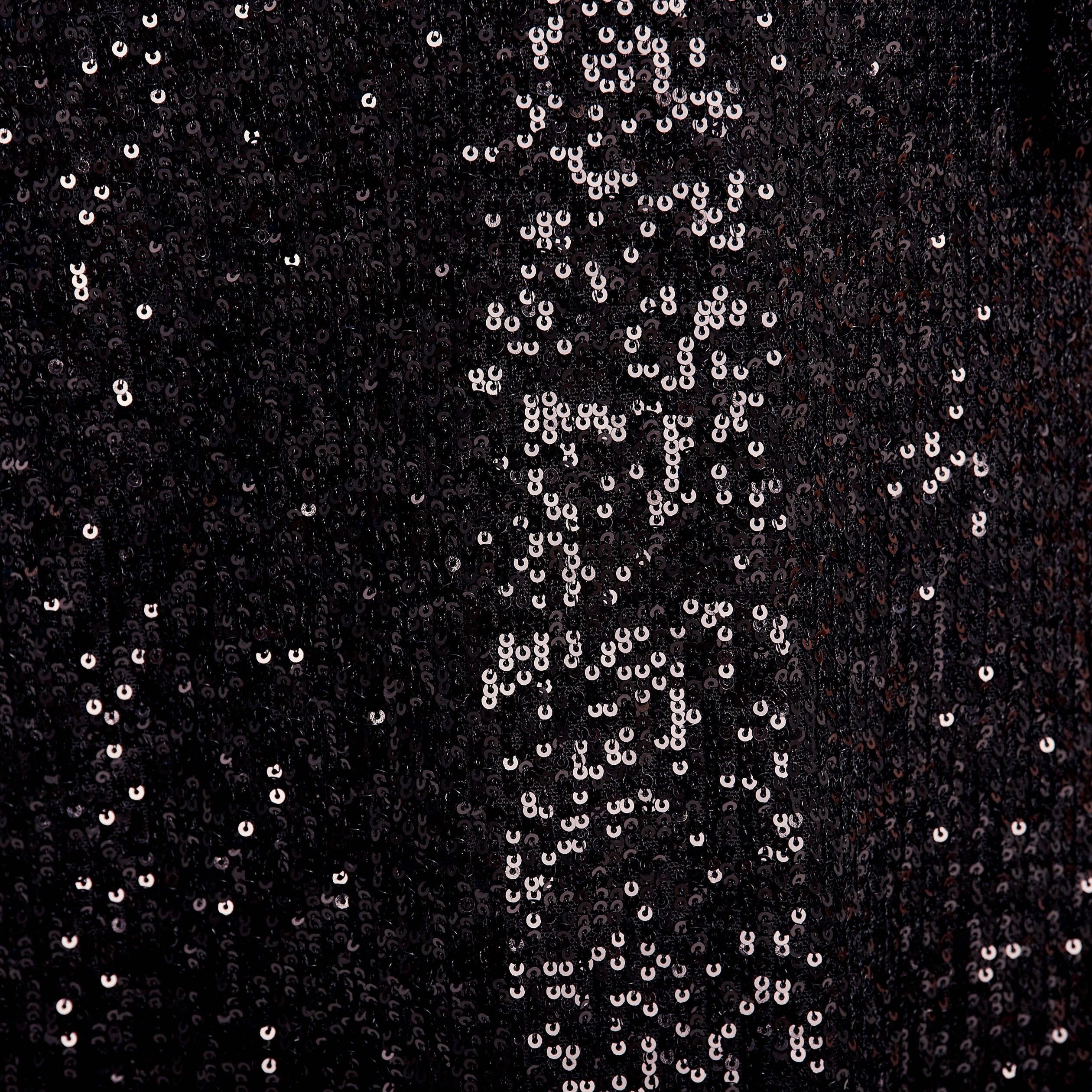 Robe évasée sequins noir femme