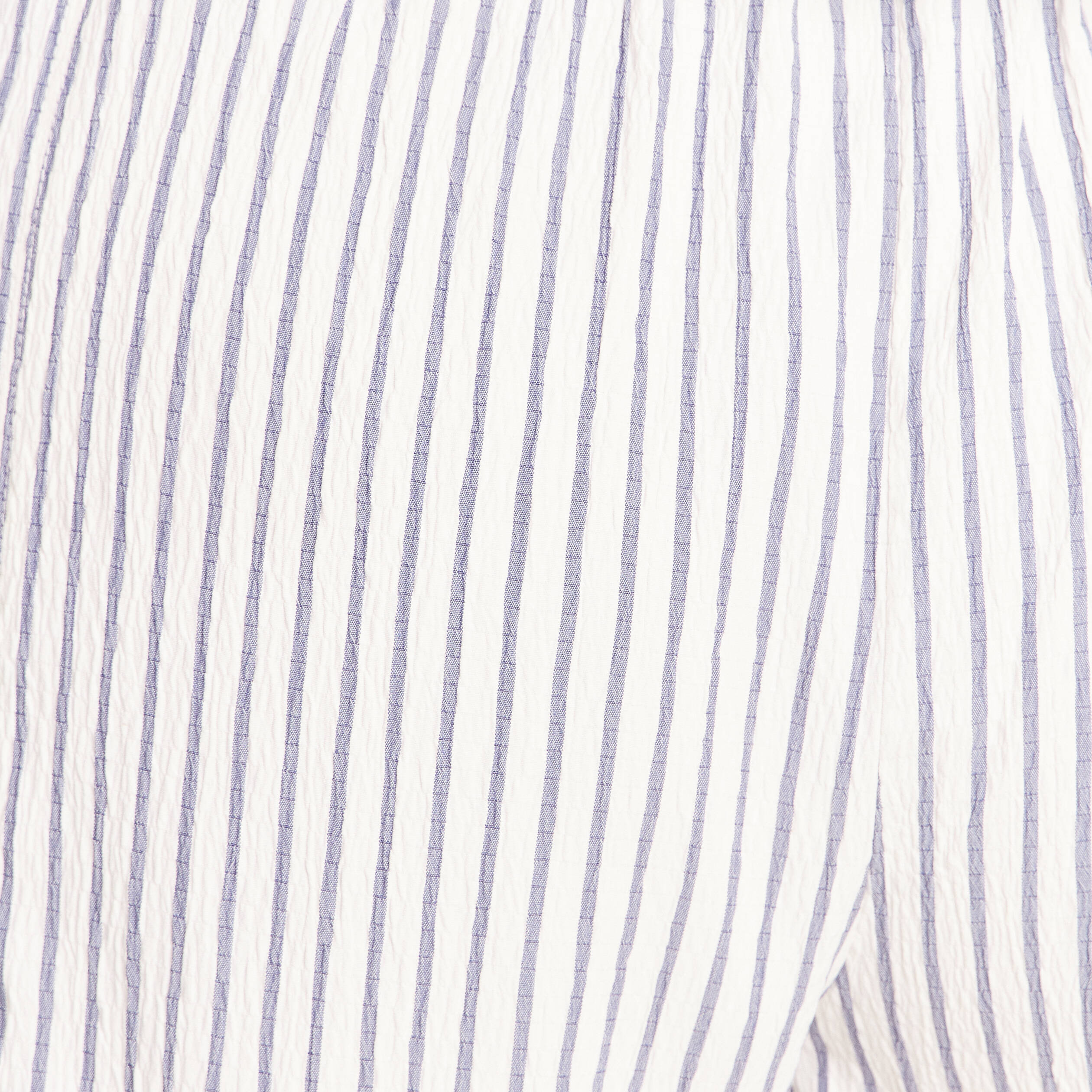 Pantalon fluide coupe barrel bleu femme