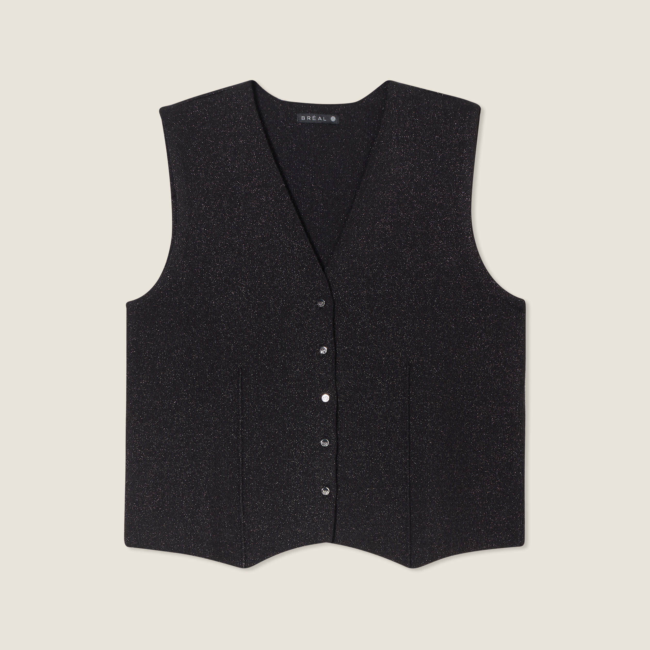 Gilet sans manches noir femme
