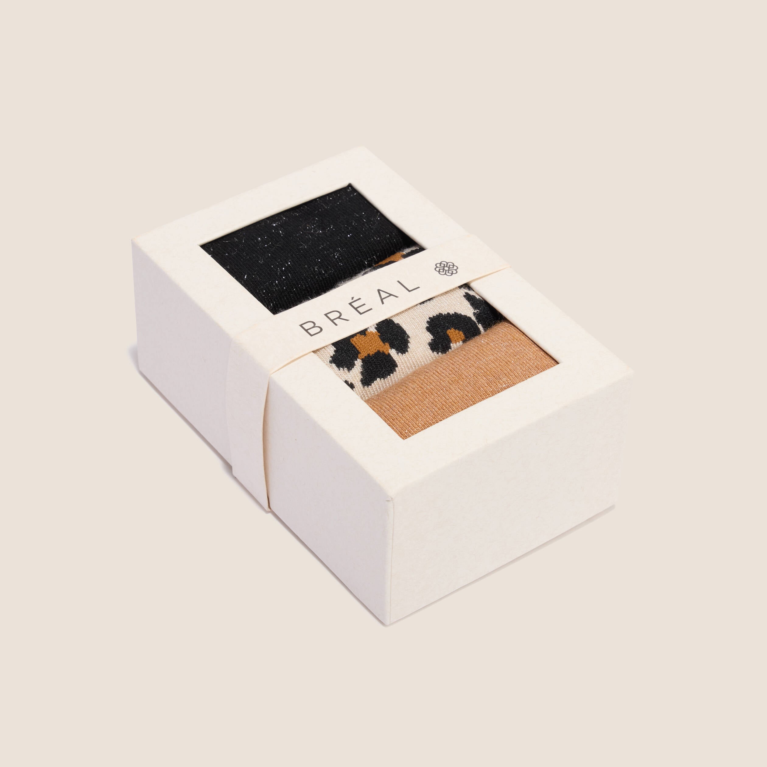 Coffret lot de 3 paires de chaussettes ecru femme