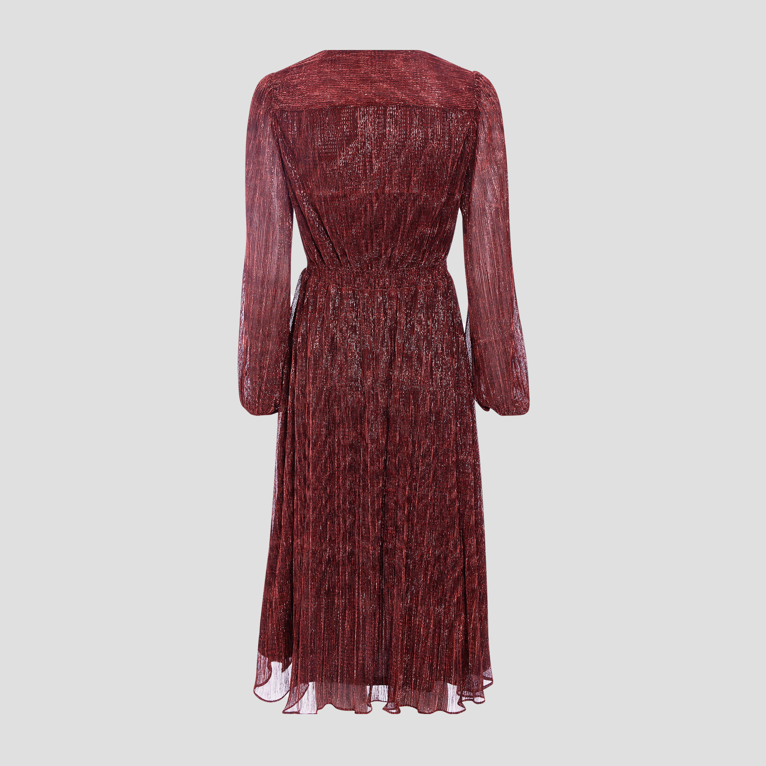 Robe longue droite rose femme
