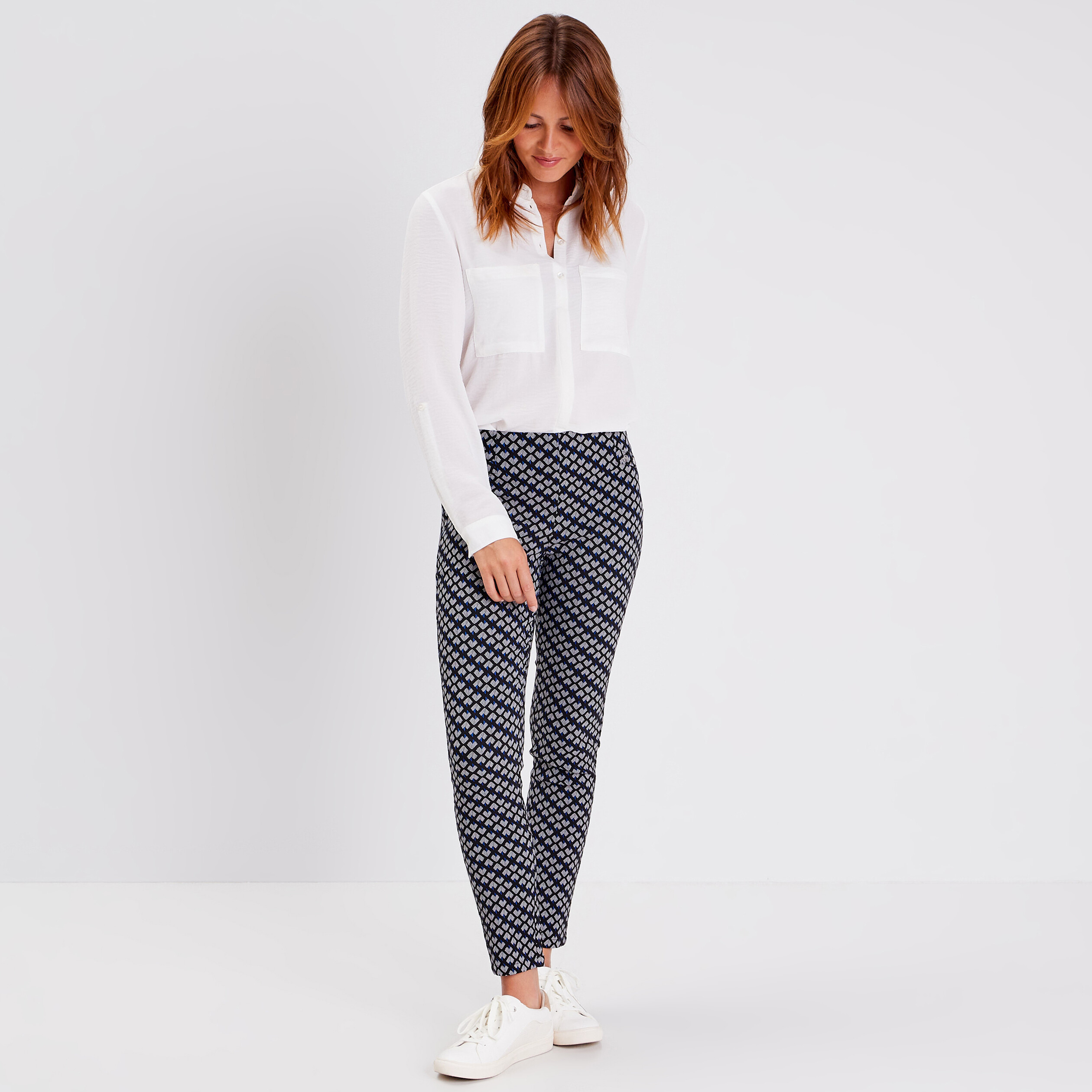 Tregging taille élastiquée noir femme