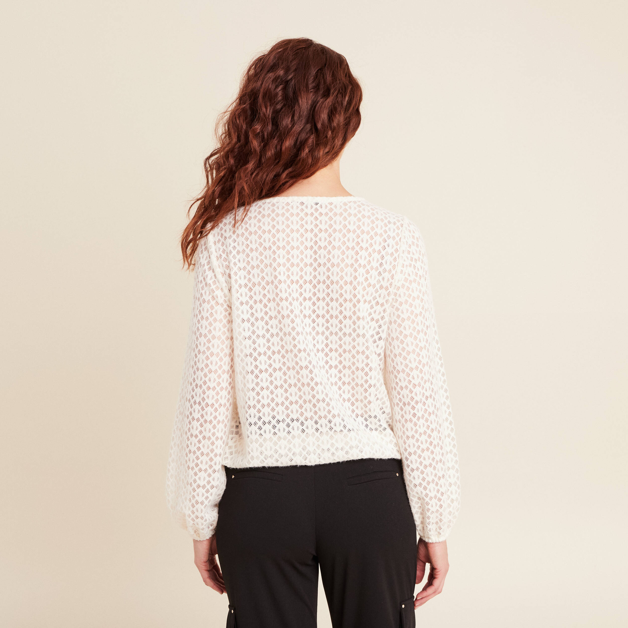 blouse manches longues ecru femme Blouse manches longues ecru femme