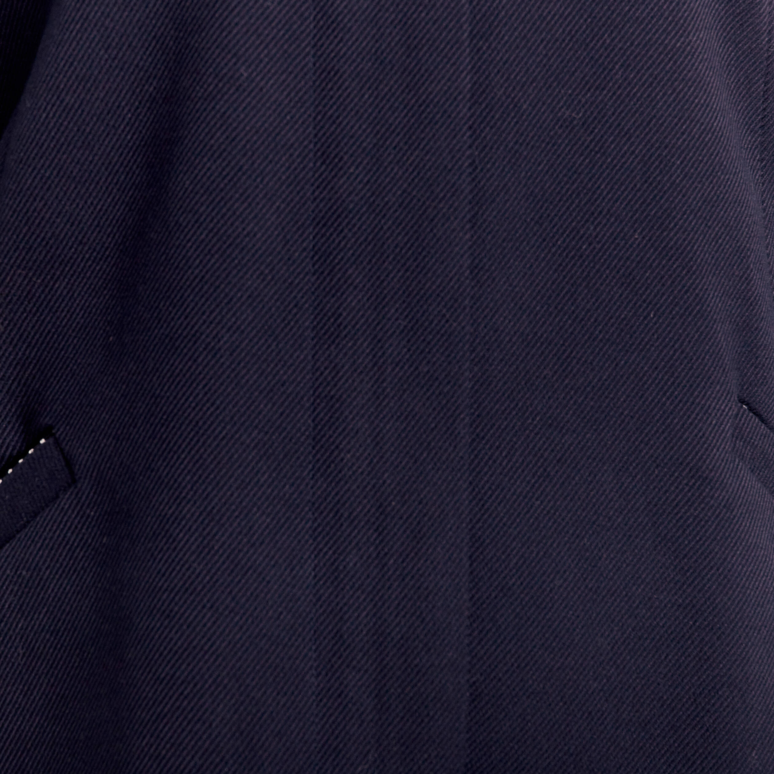 Manteau zippé et boutonné bleu foncé femme