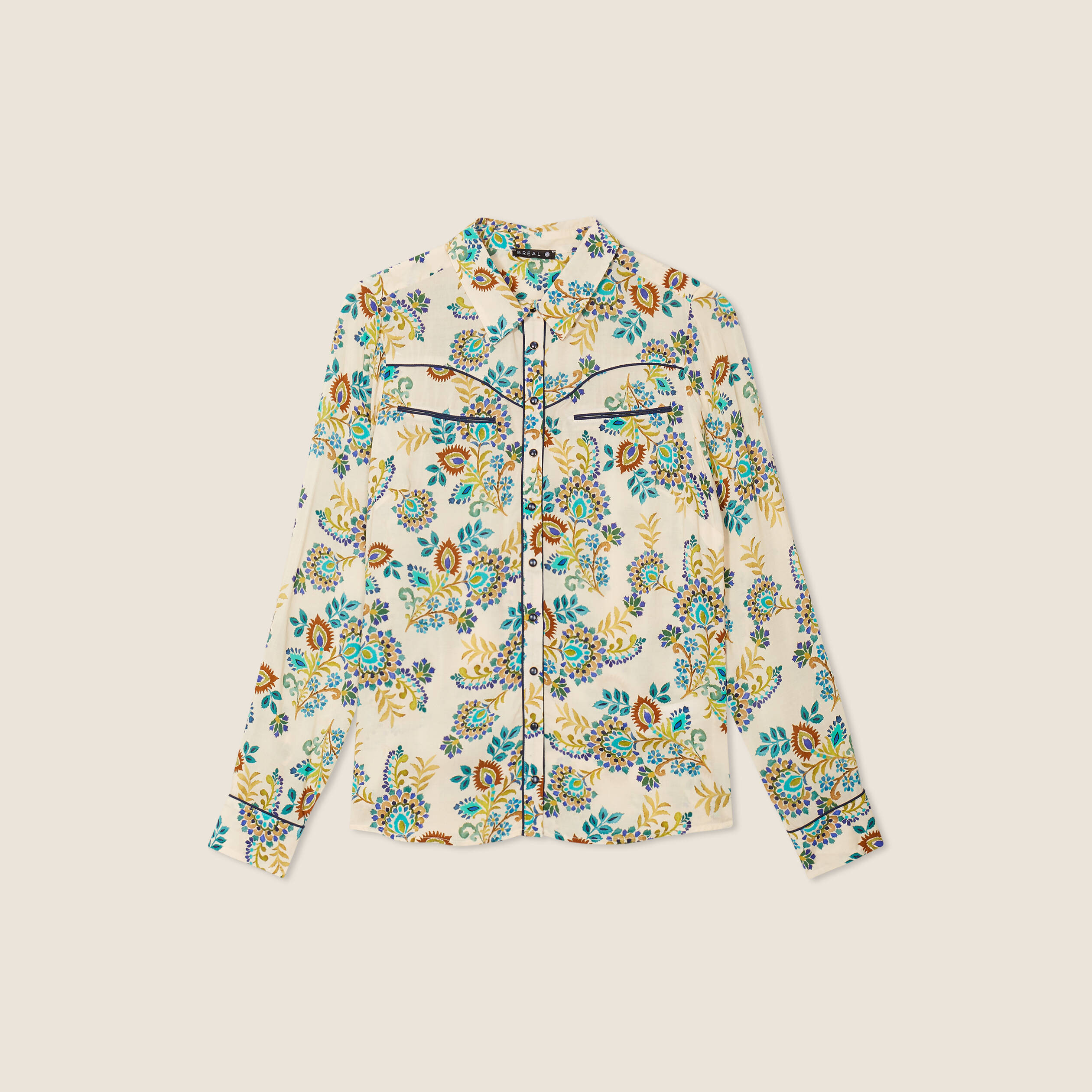 Chemise manches longues blanc femme