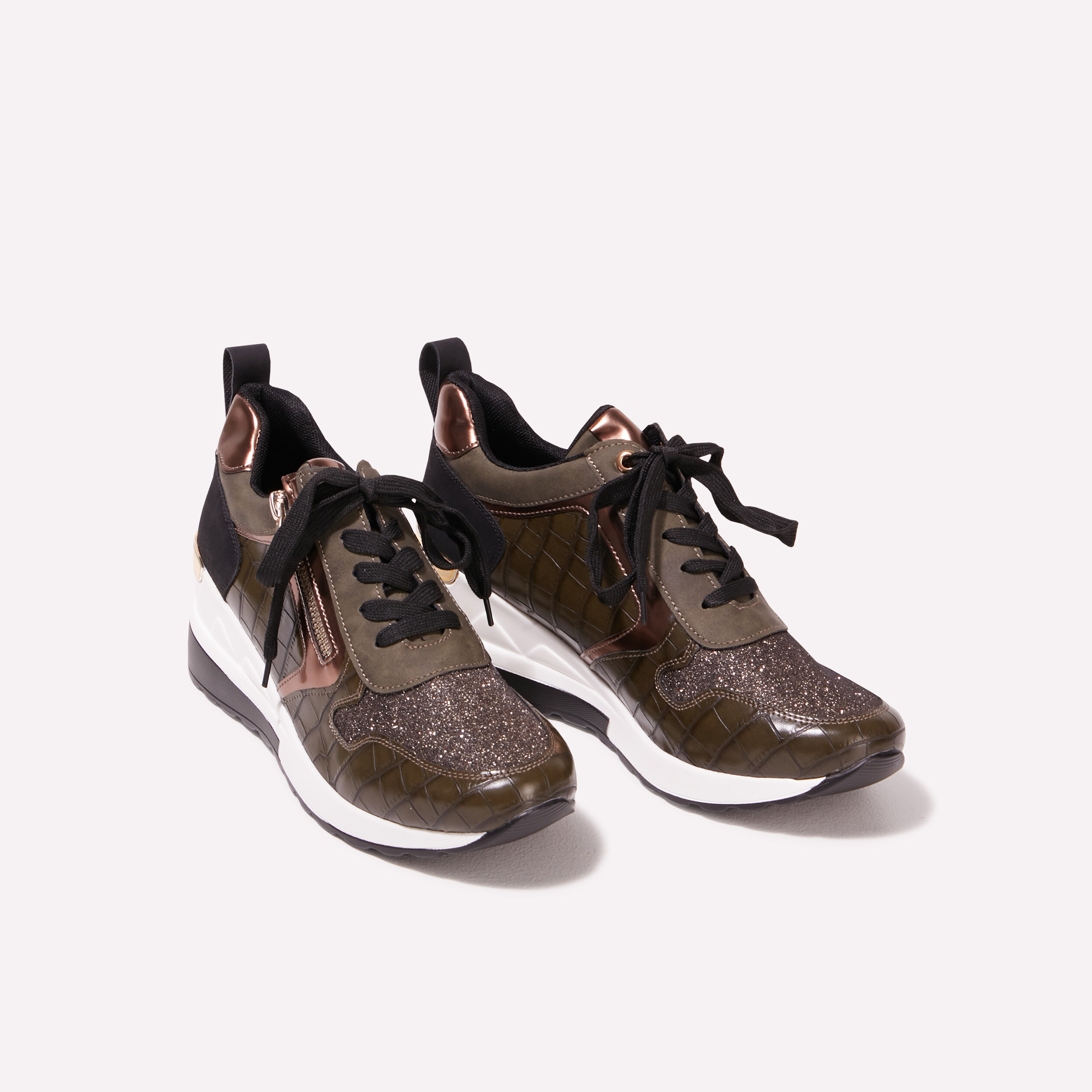 Sneakers femme kaki outlet