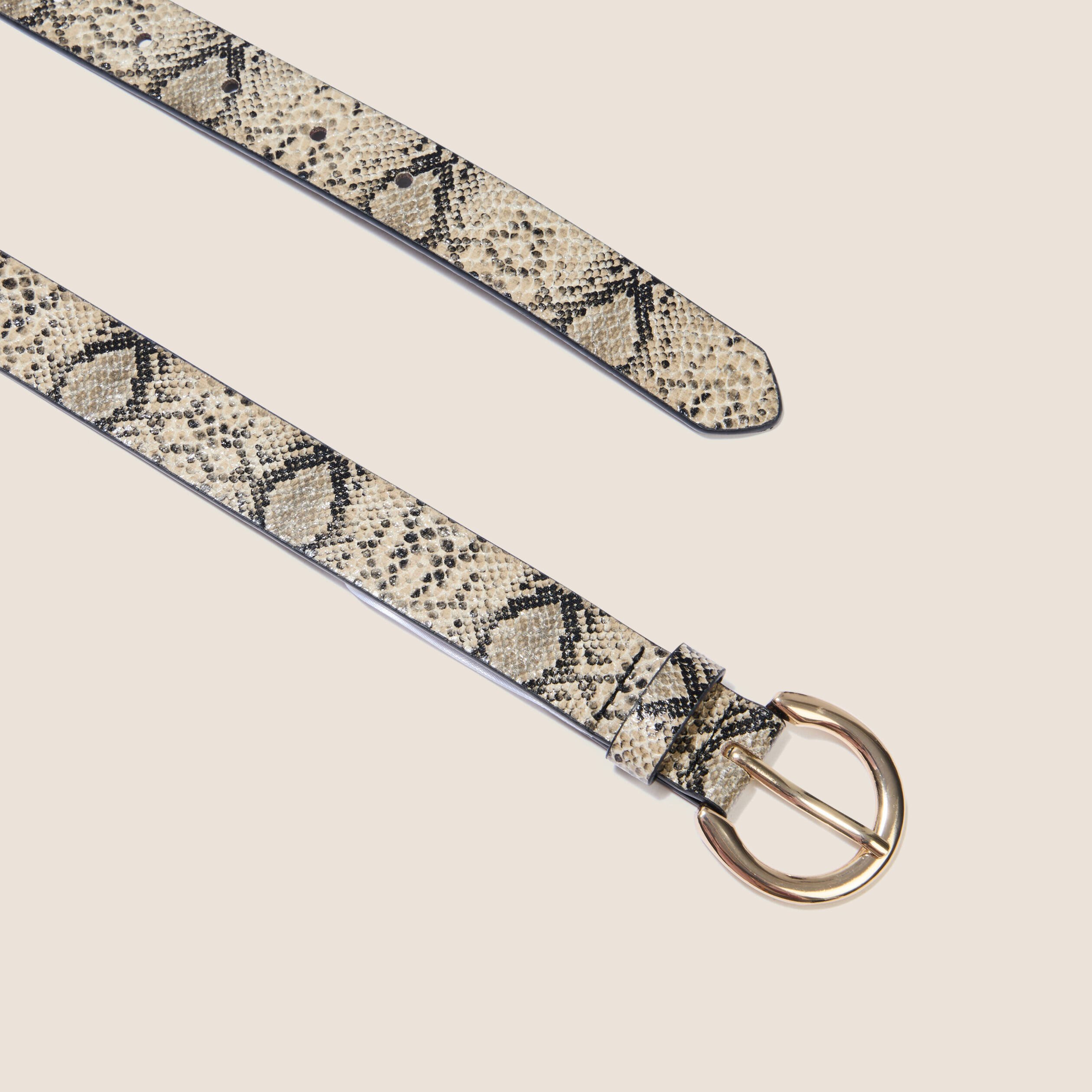 ceinture fine ajustee beige femme Ceinture fine ajustée beige femme