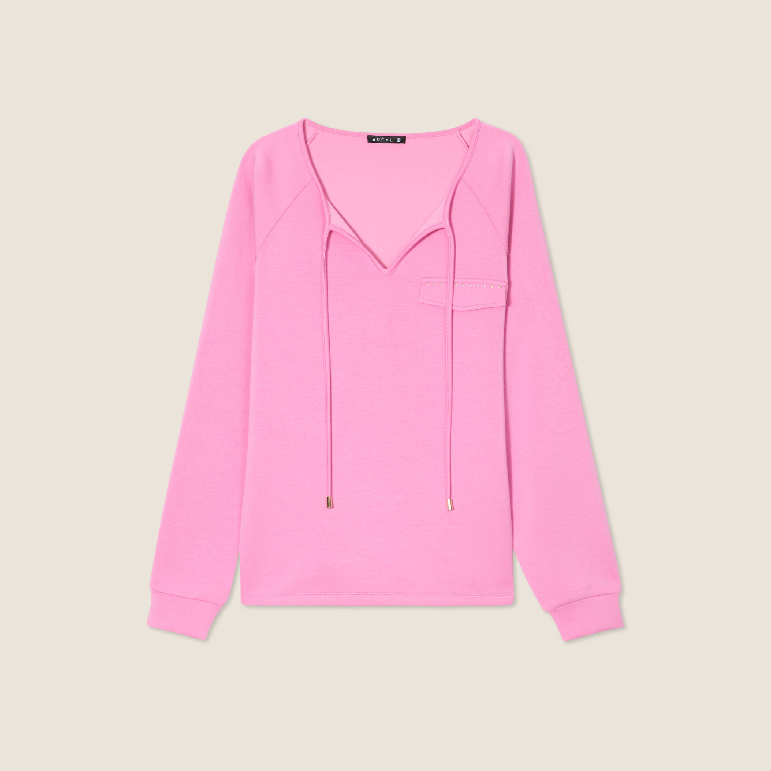 sweat manches longues rose femme Sweat manches longues rose femme