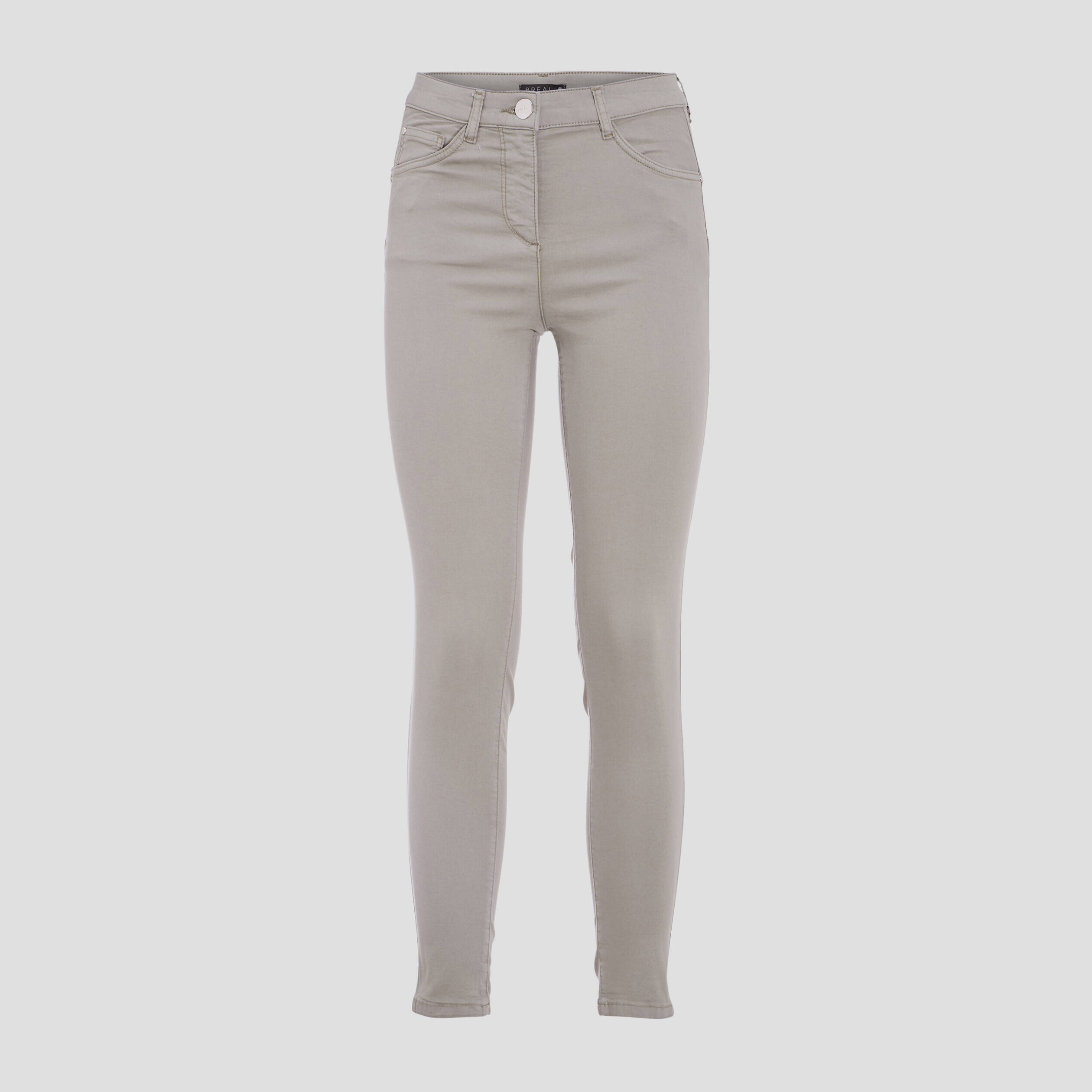 Pantalon léger taille standard 7/8ème vert clair femme