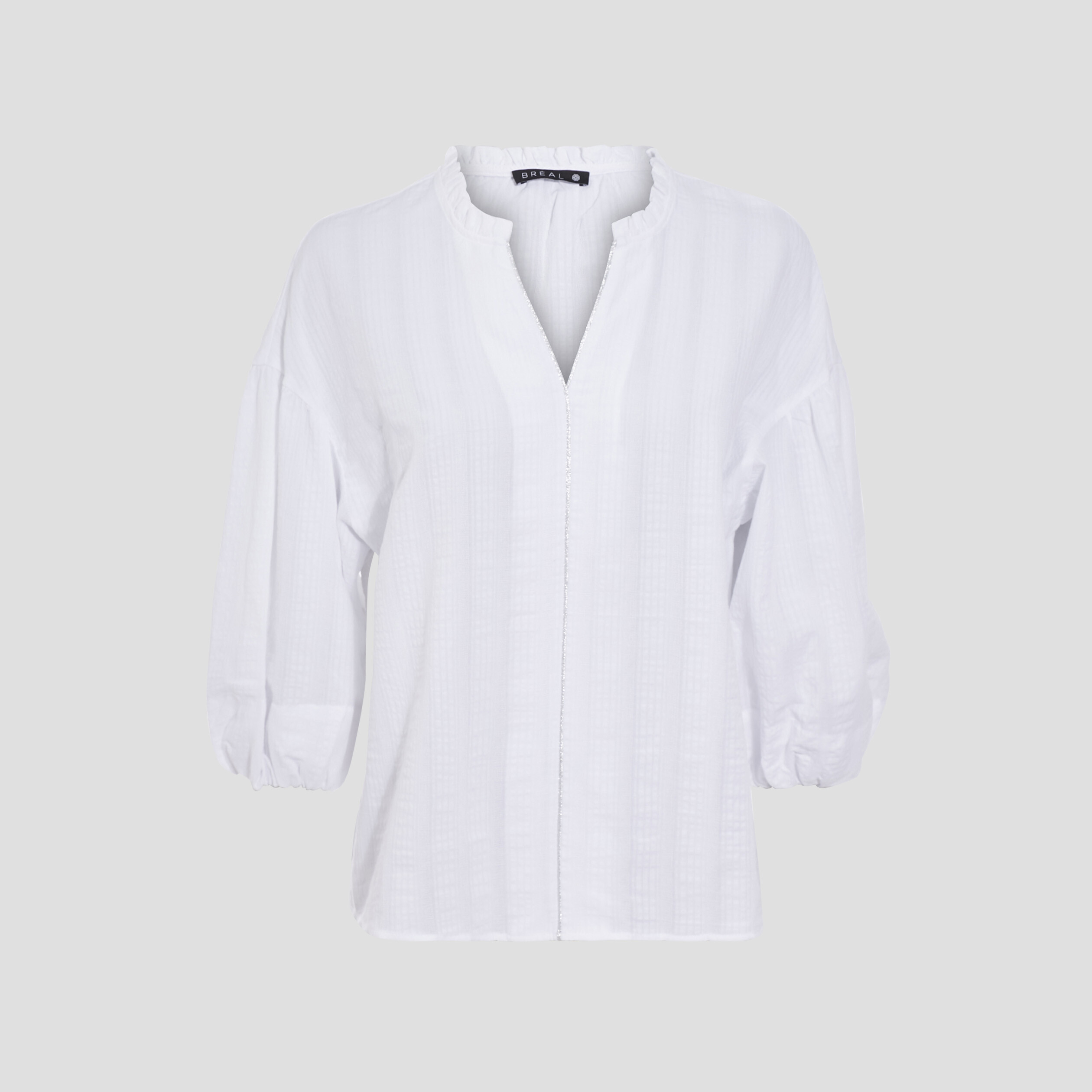 Blouse manches 3/4 ecru femme
