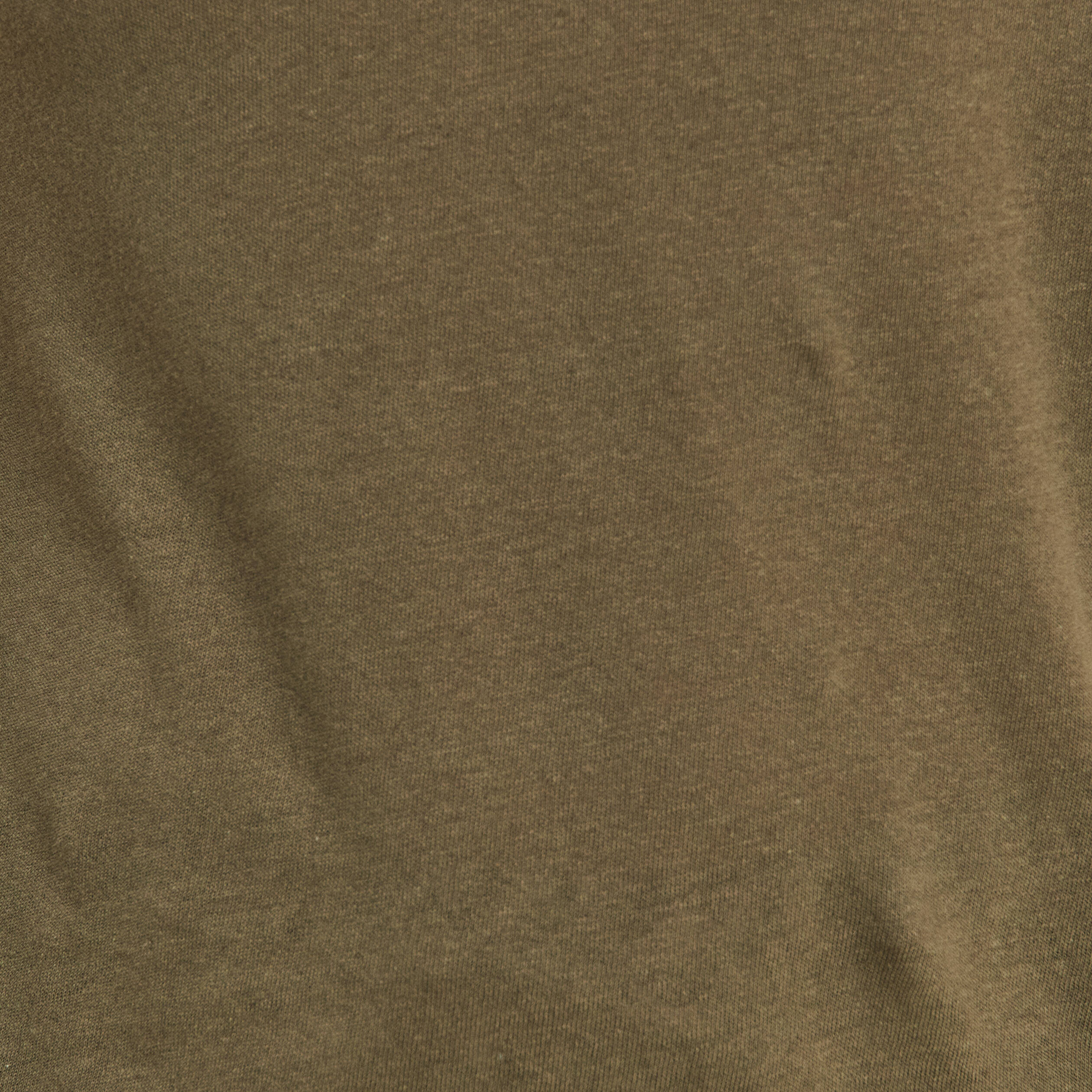 T-shirt manches courtes col en V vert olive femme