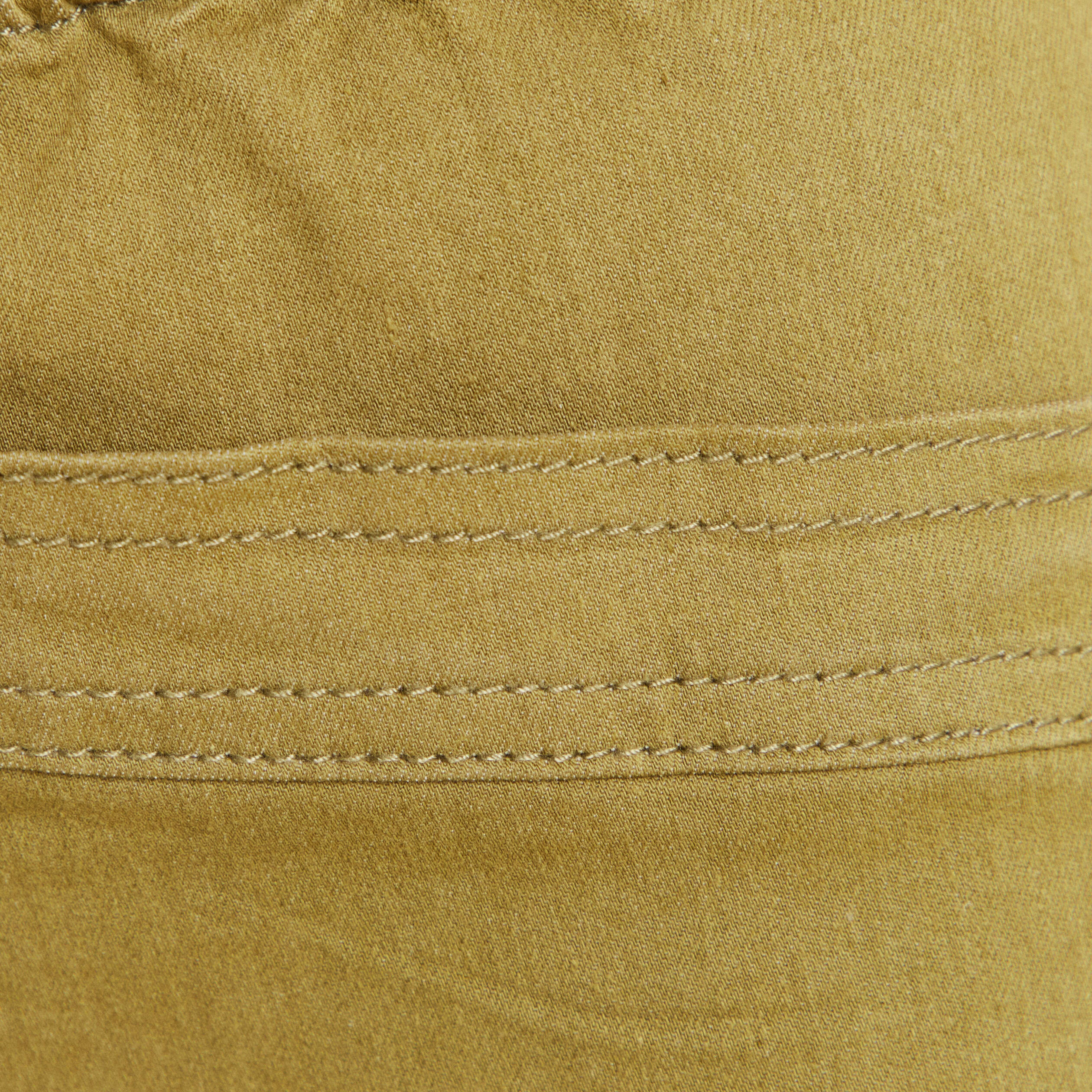 Pantalon coupe mom 7/8&egrave;me vert kaki femme