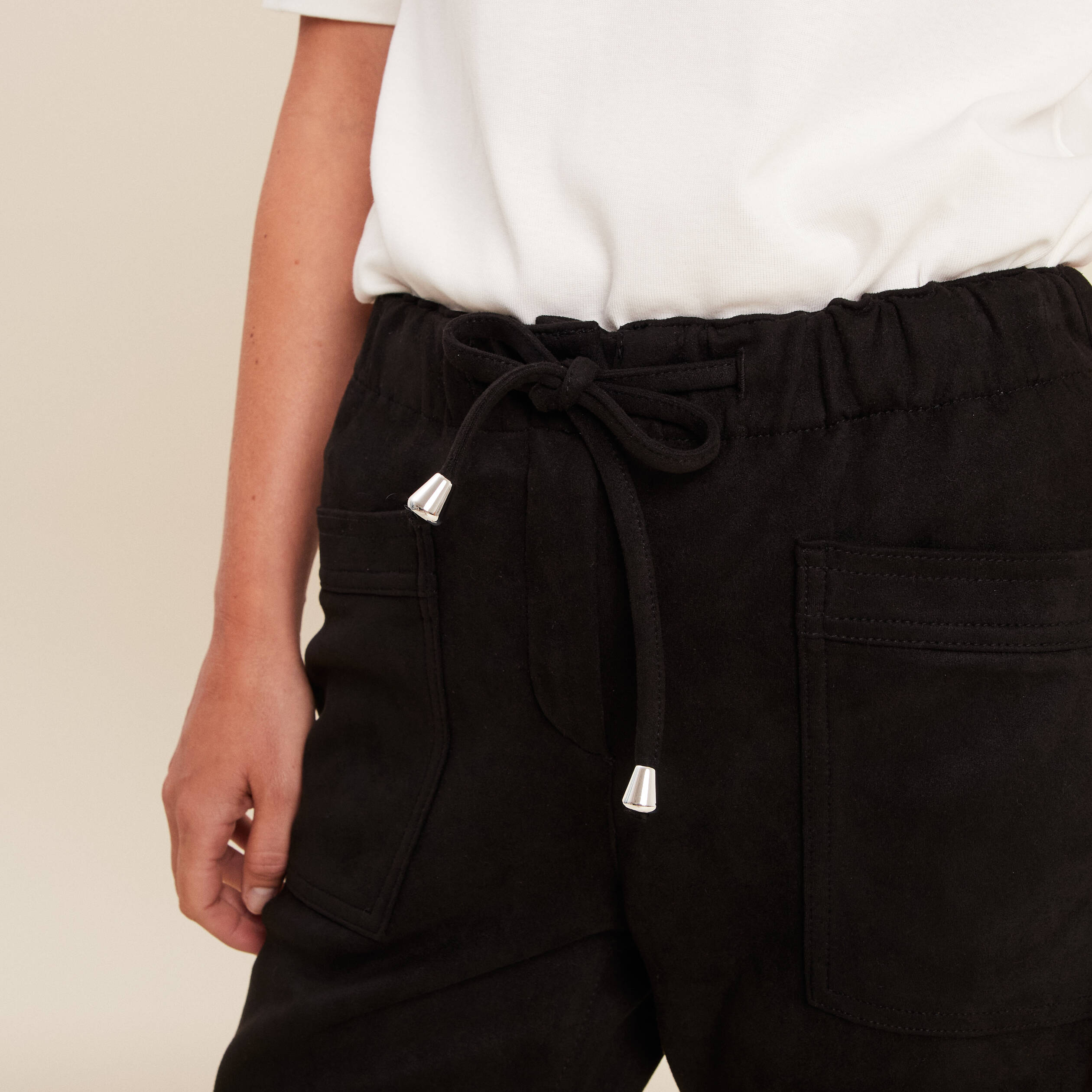 Pantalon 7/8 Noir Atelier Goldner - Taille 40, Coton, Coupe Classique - Neuf Avec étiquettes