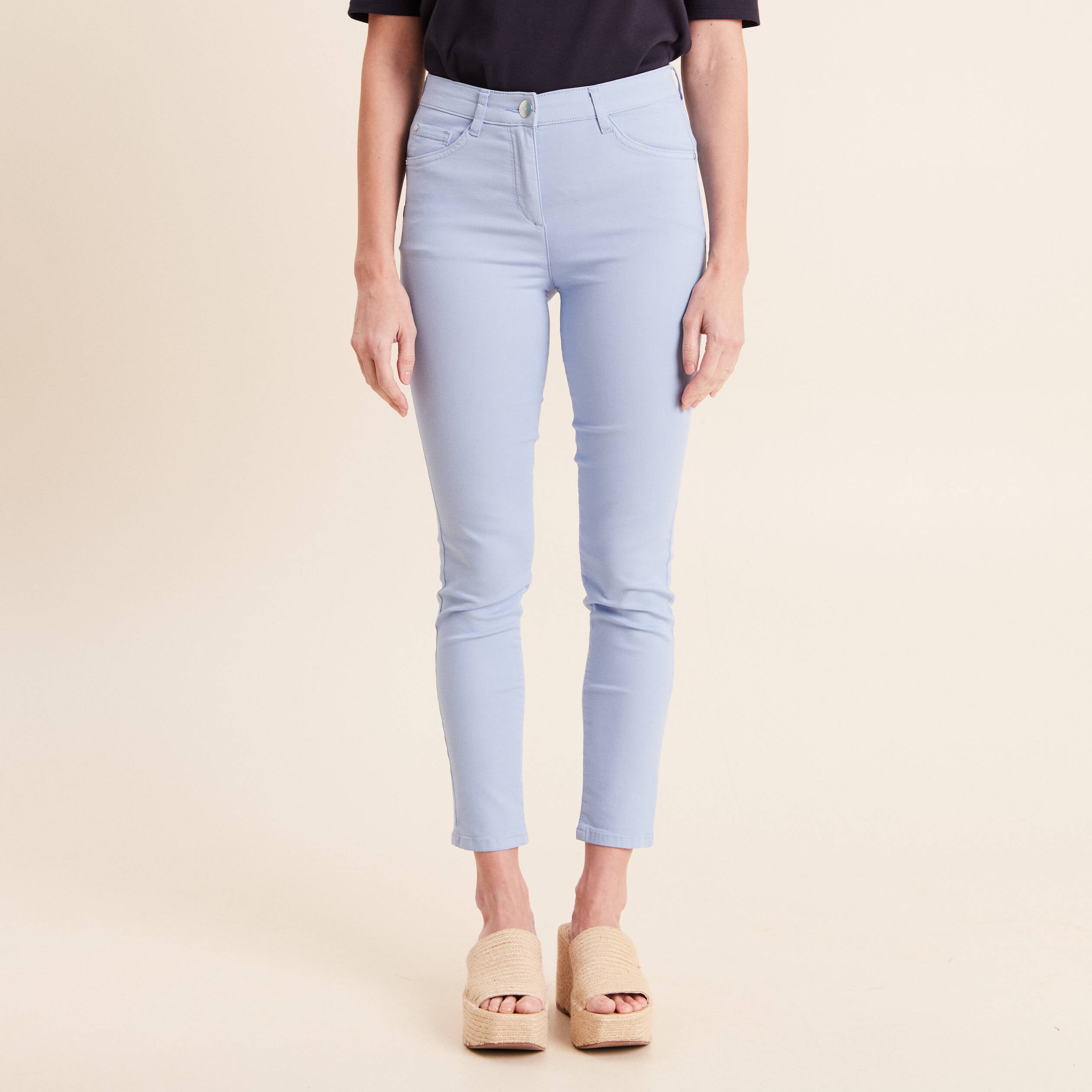 Pantalon magique Le L&eacute;ger coupe ajust&eacute;e bleu ciel femme