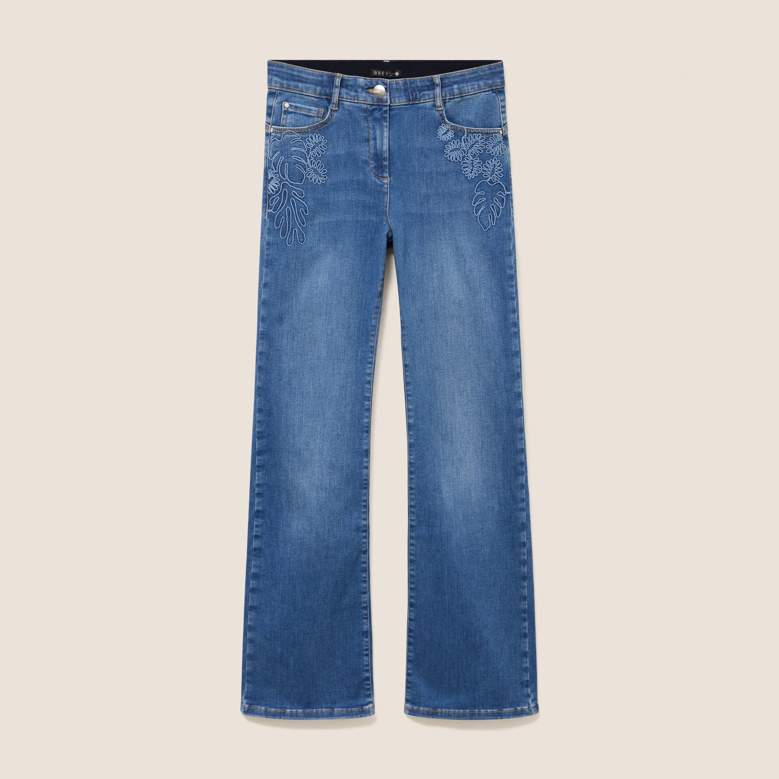 Jean magique L'Unique coupe bootcut denim stone femme