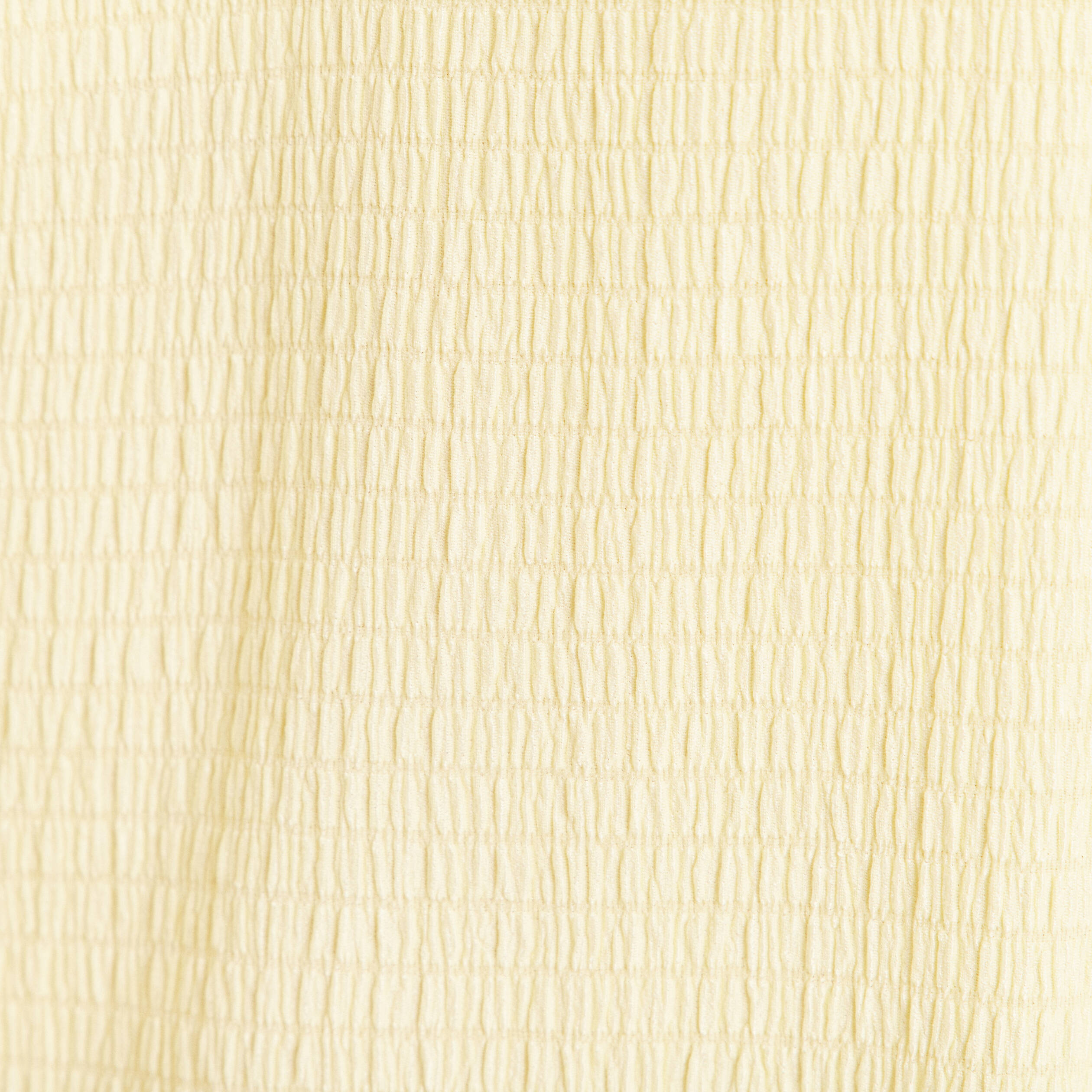 Blouse col v manches coudes jaune pastel femme