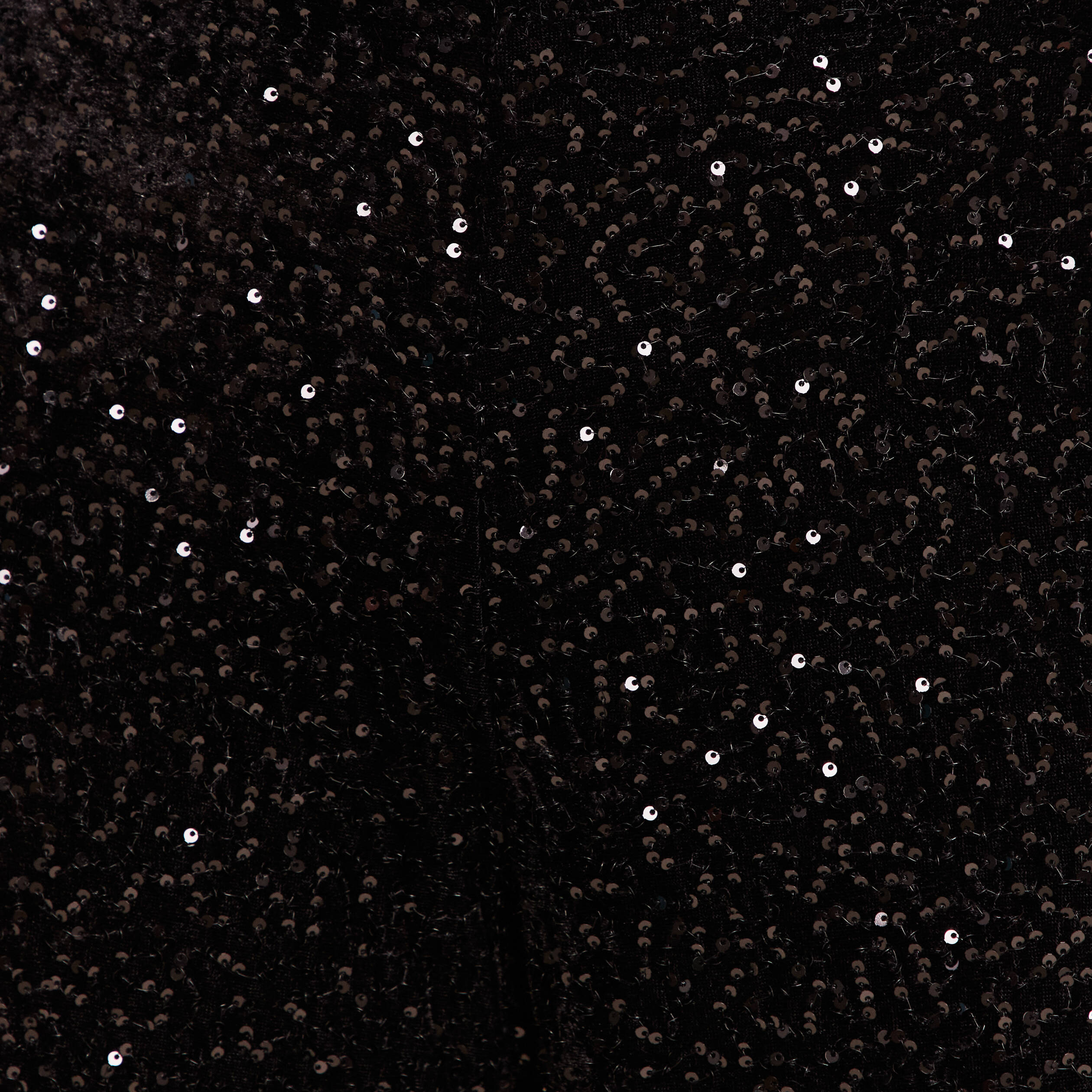Pantalon &agrave; sequins noir femme