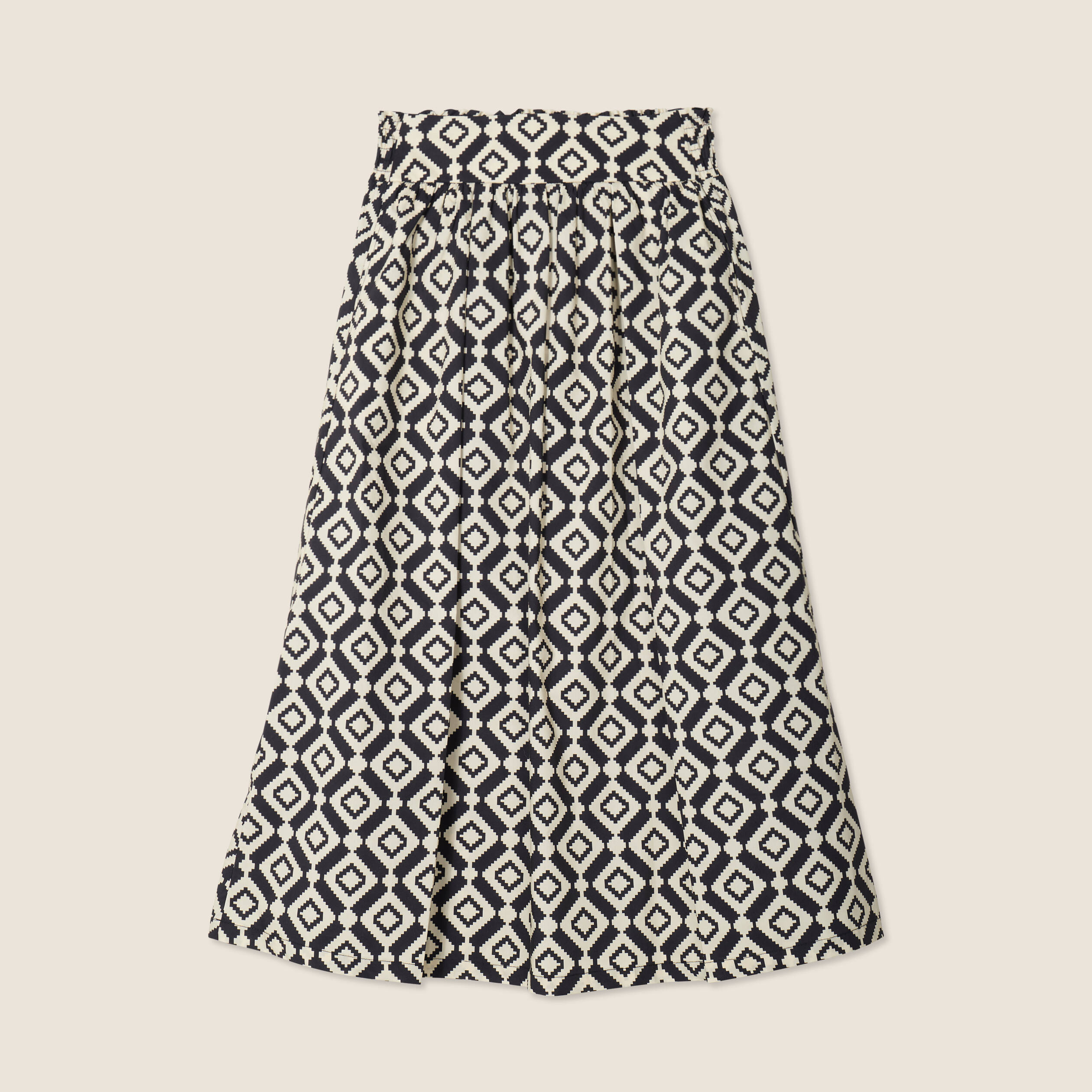 Jupe longue &eacute;vas&eacute;e noir femme