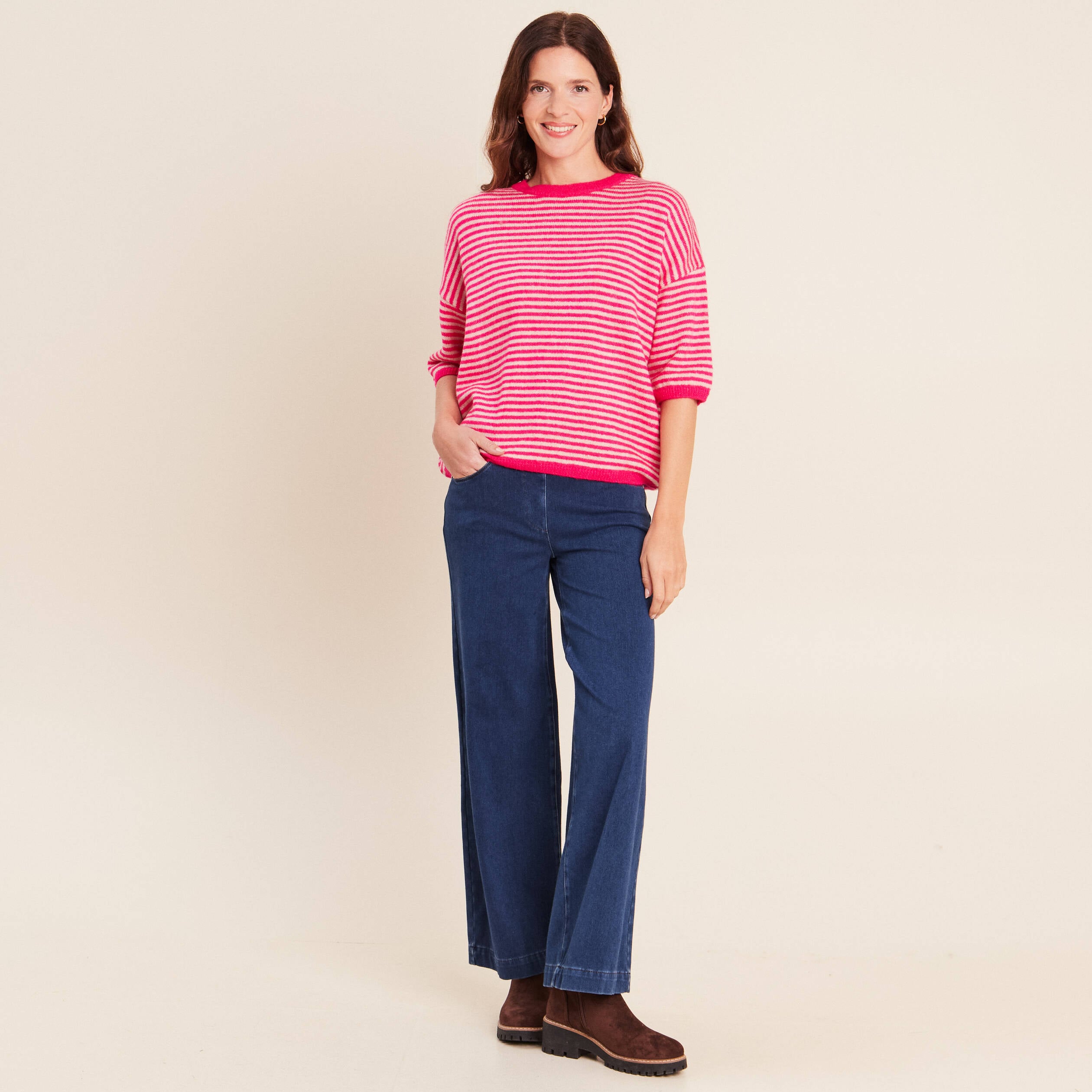 Pantalon Magique L'Enfilable denim stone femme