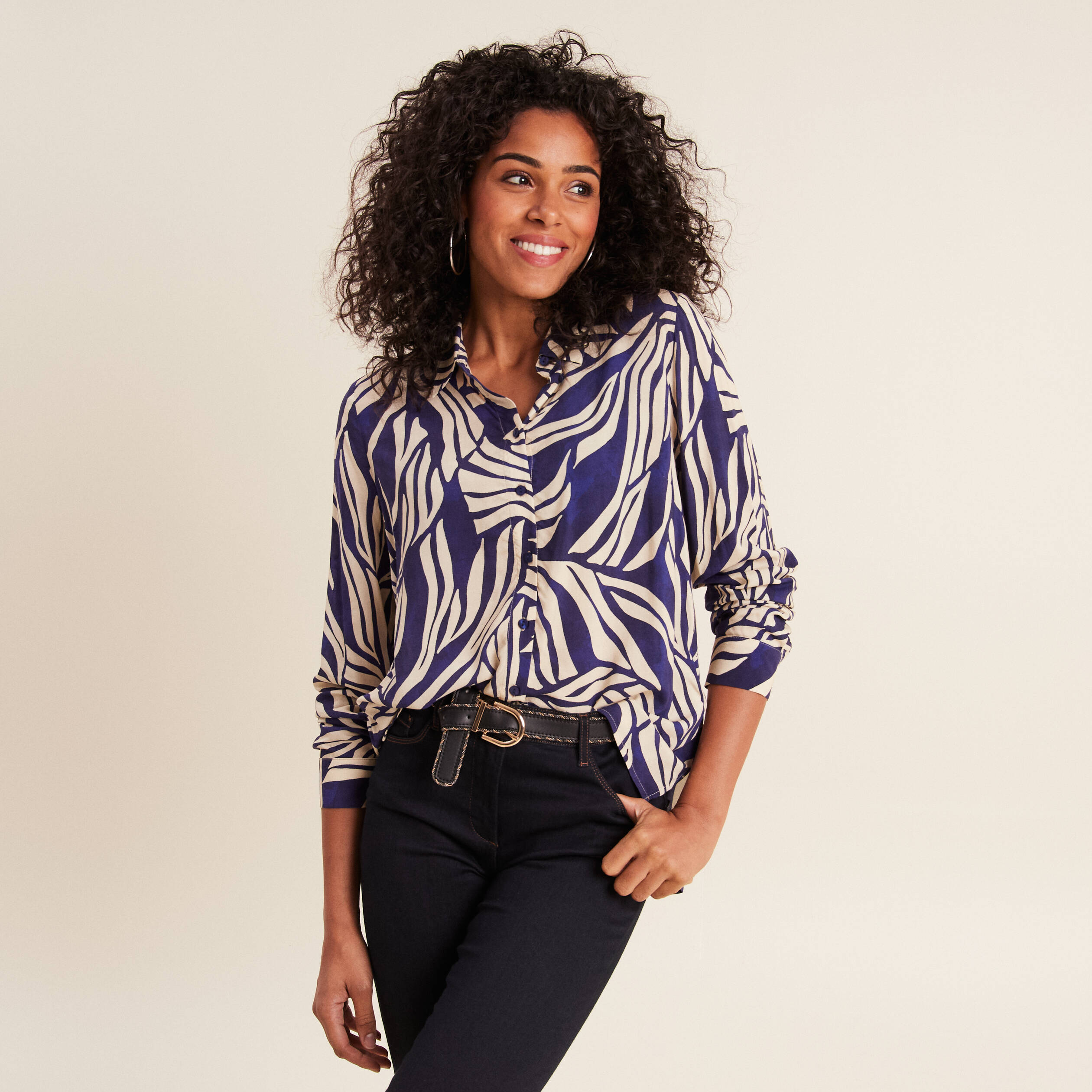 Chemise bleu electrique femme deals