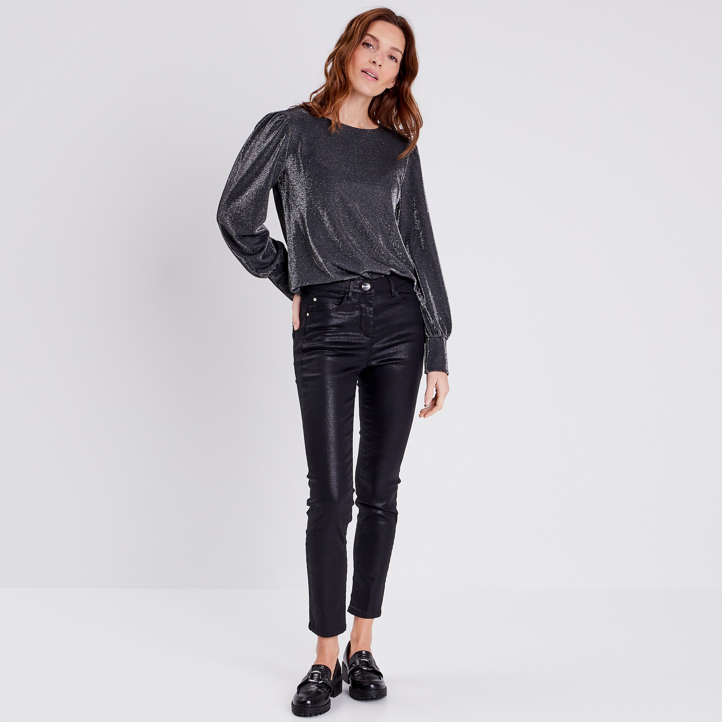 T-shirt manches longues noir femme
