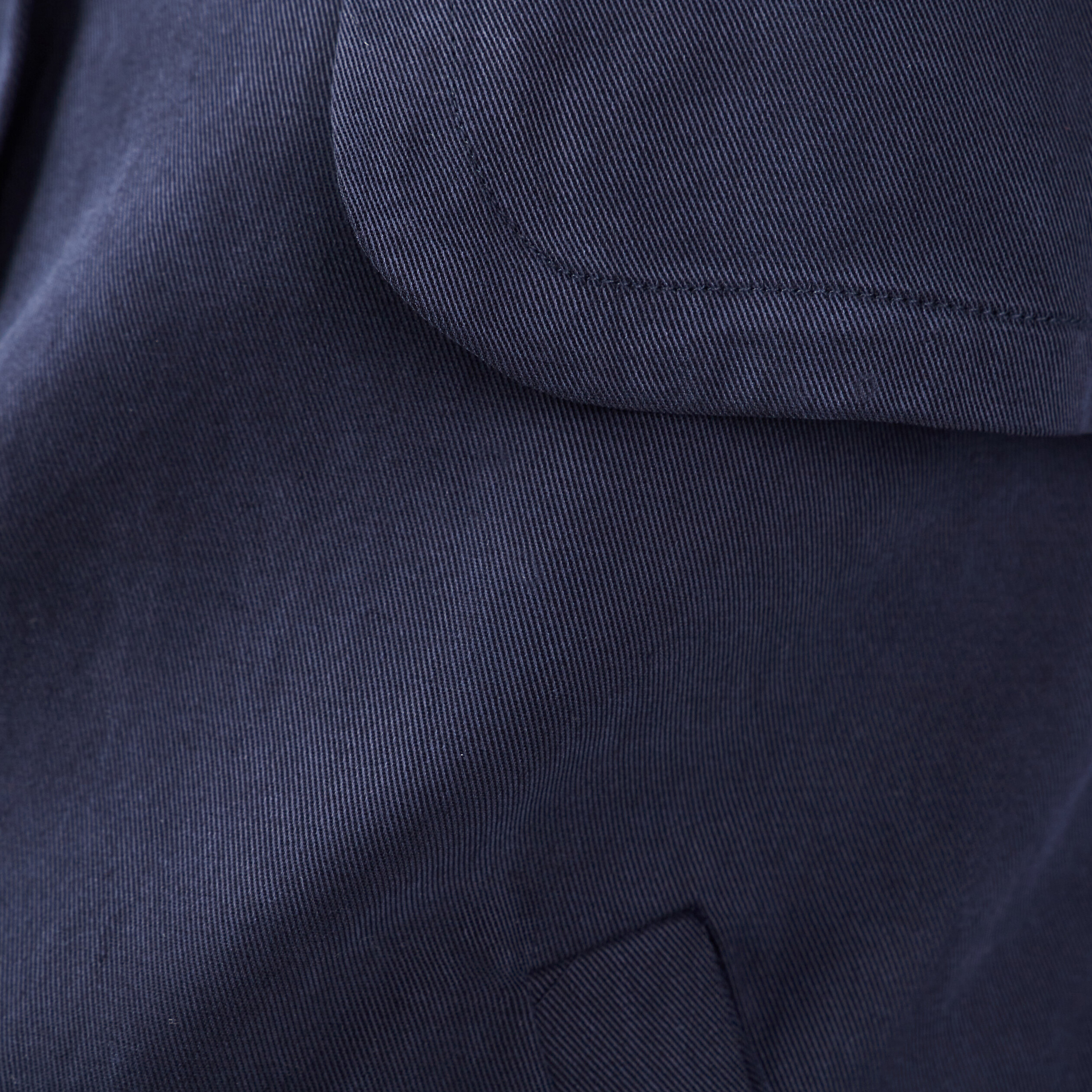 Blouson droit boutonné bleu foncé femme