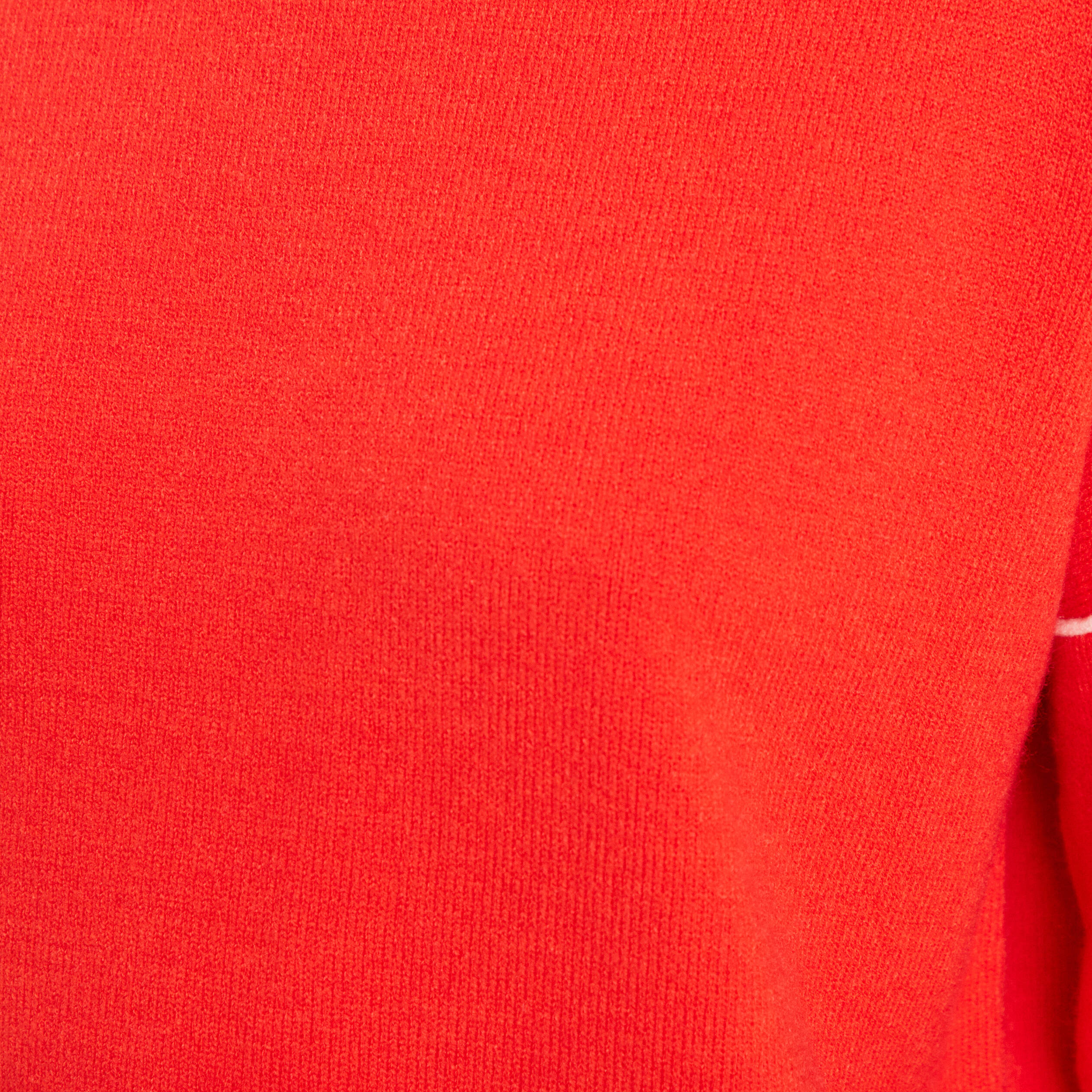 Pull manches longues orange foncé femme