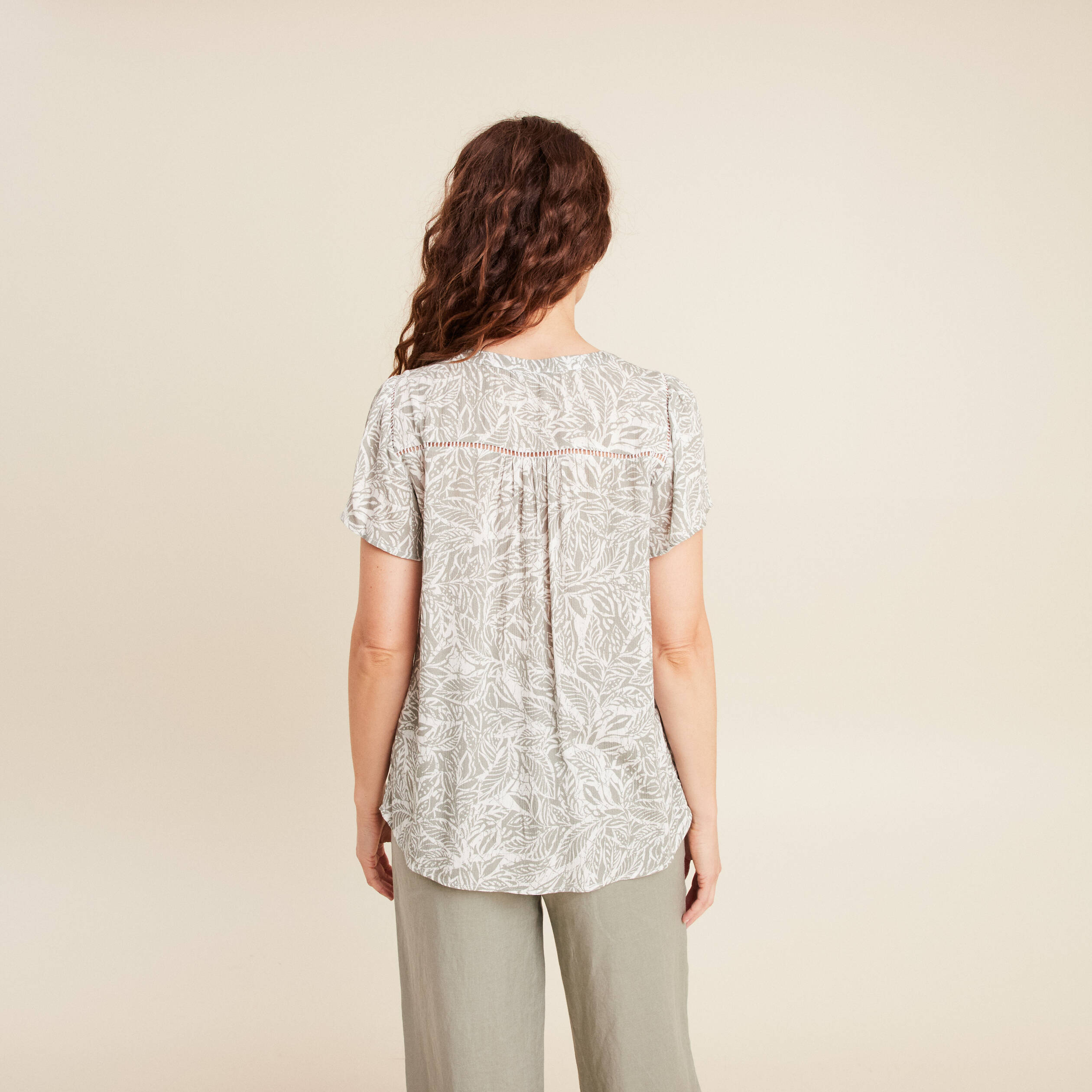 blouse manches courtes gris femme Blouse manches courtes gris femme