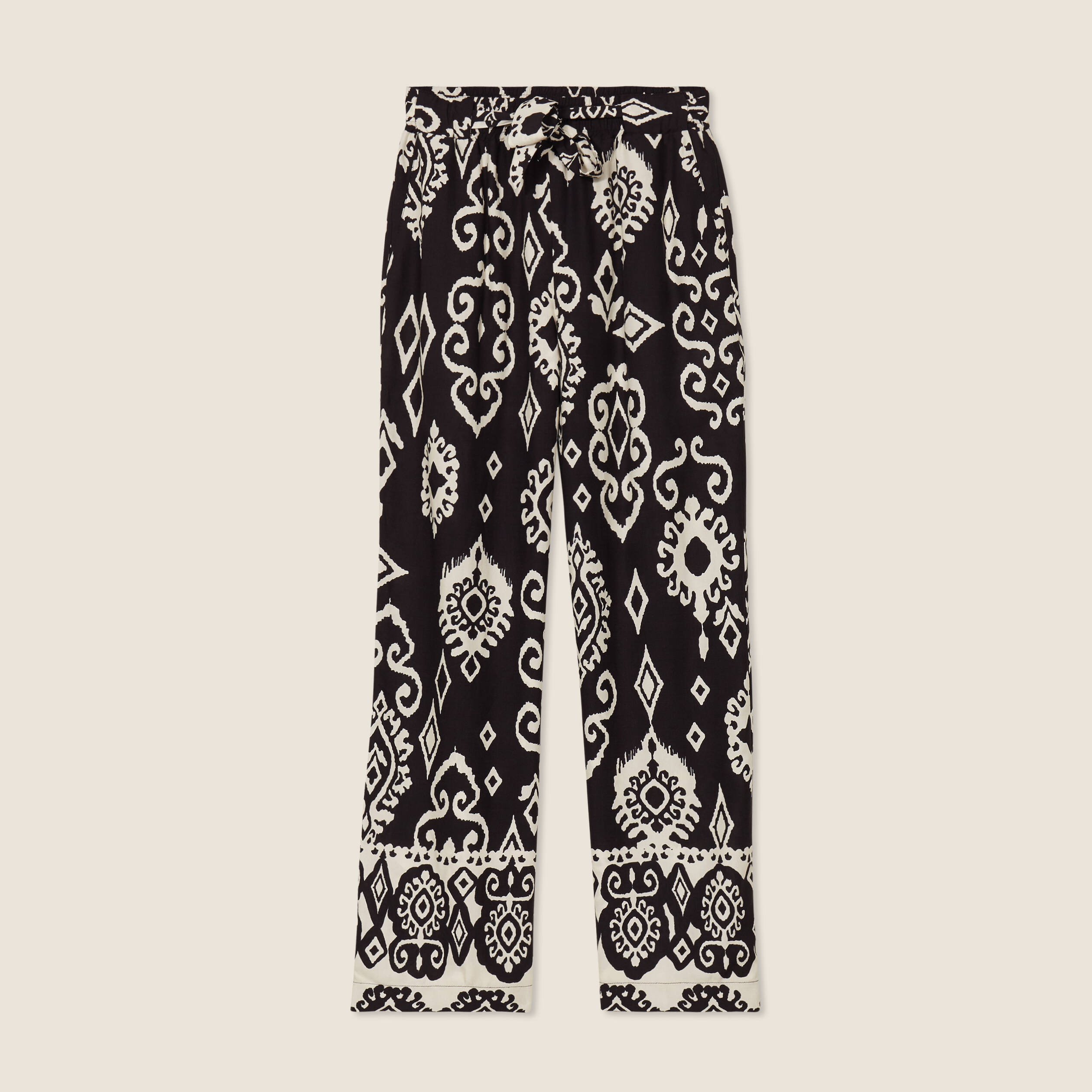 Pantalon flou noir femme