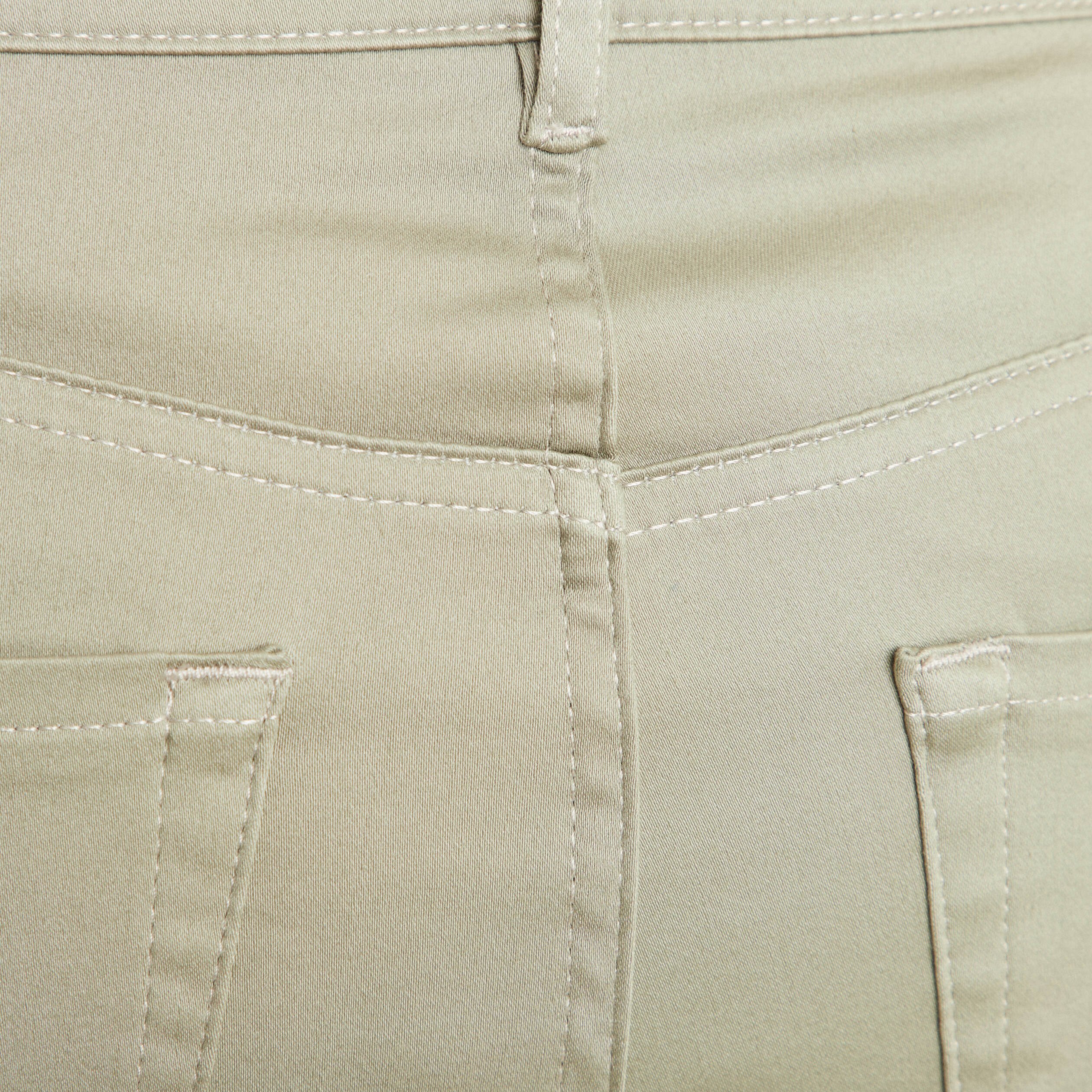 pantalon reversible droit 78eme vert olive femme Pantalon réversible droit 7/8ème vert olive femme