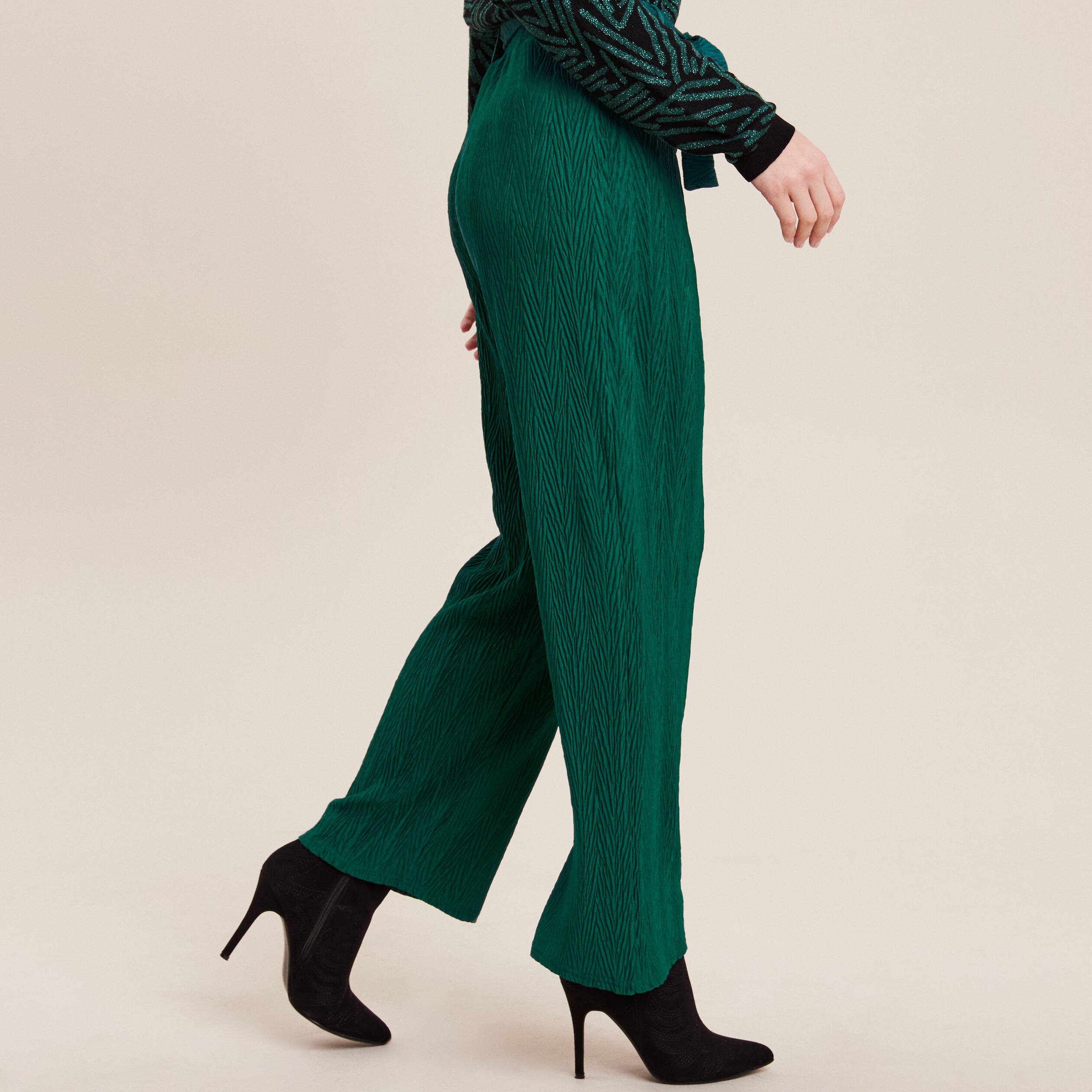 Pantalon discount vert femme