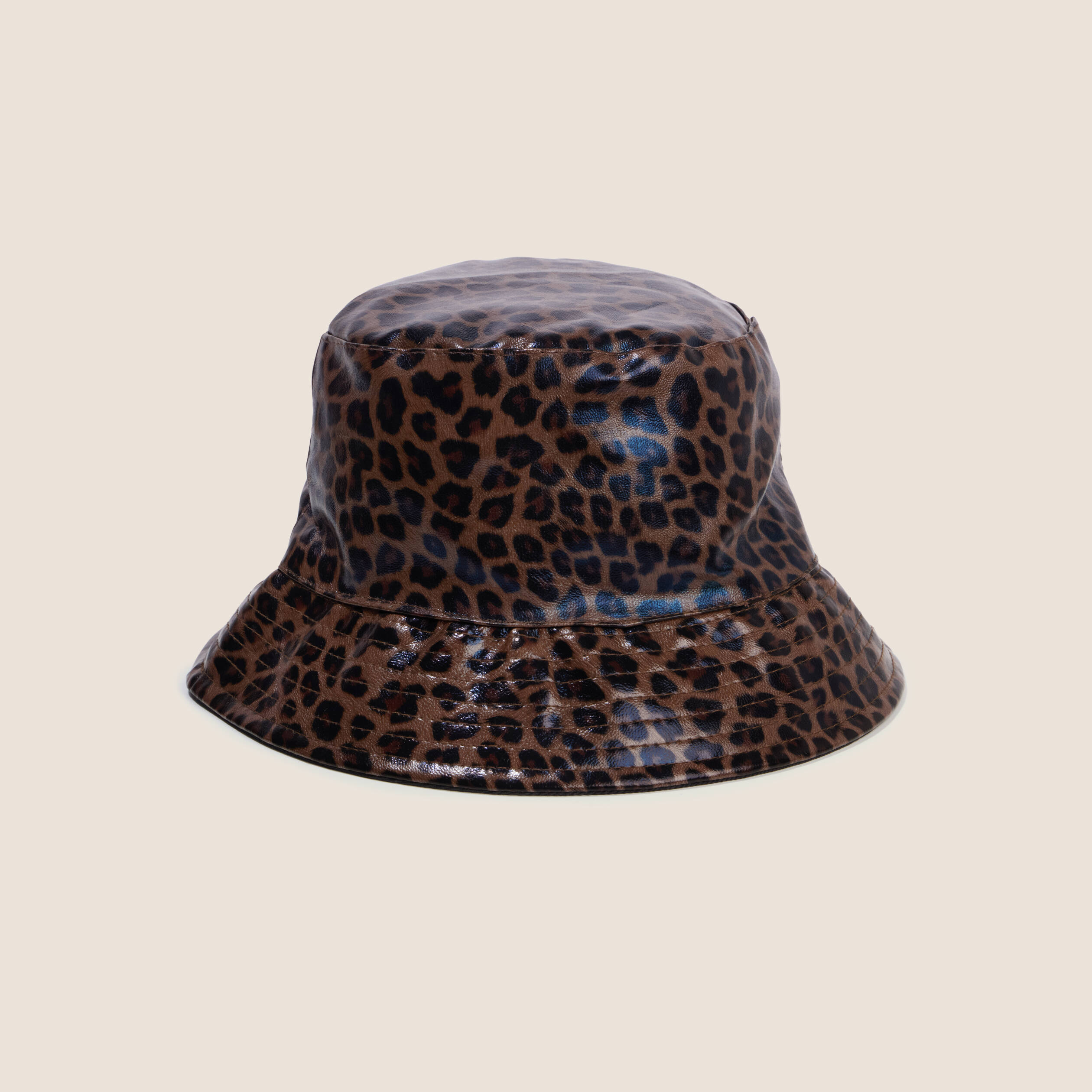 Chapeau doubl&eacute; marron femme