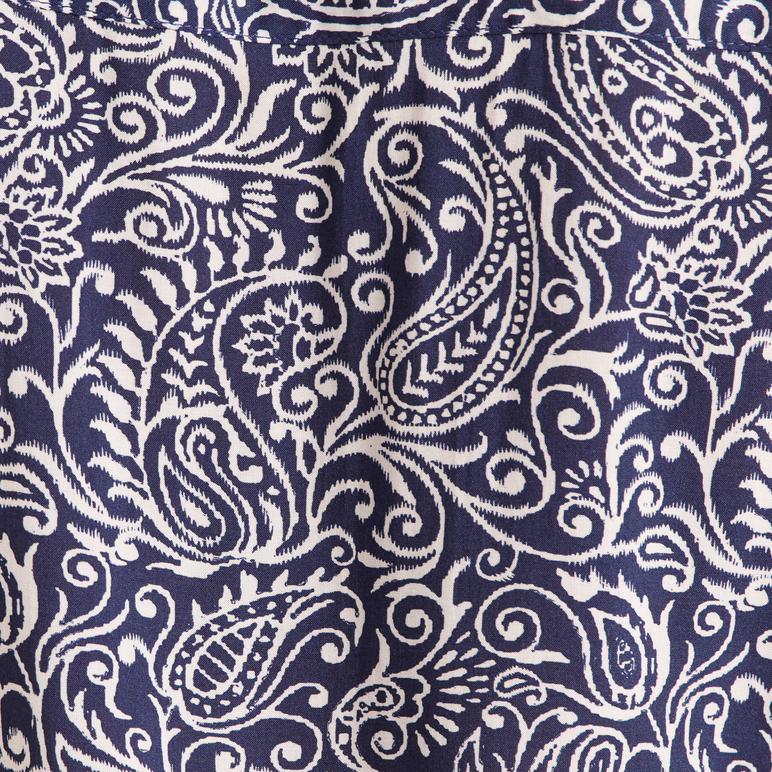 Chemise cintr&eacute;e manches longues bleu femme