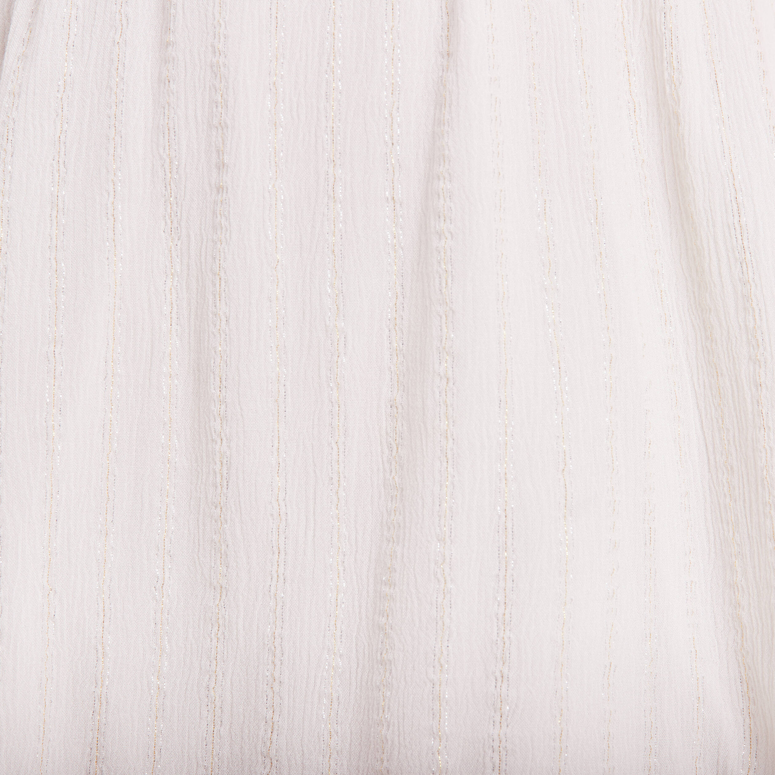 Robe droite fluide smock&eacute;e ecru femme