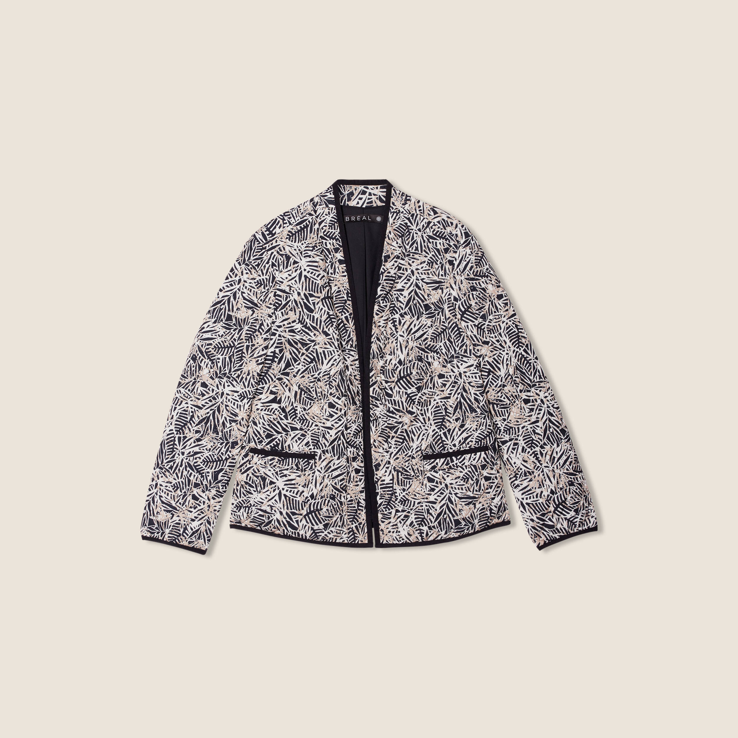 Veste esprit kimono noir femme