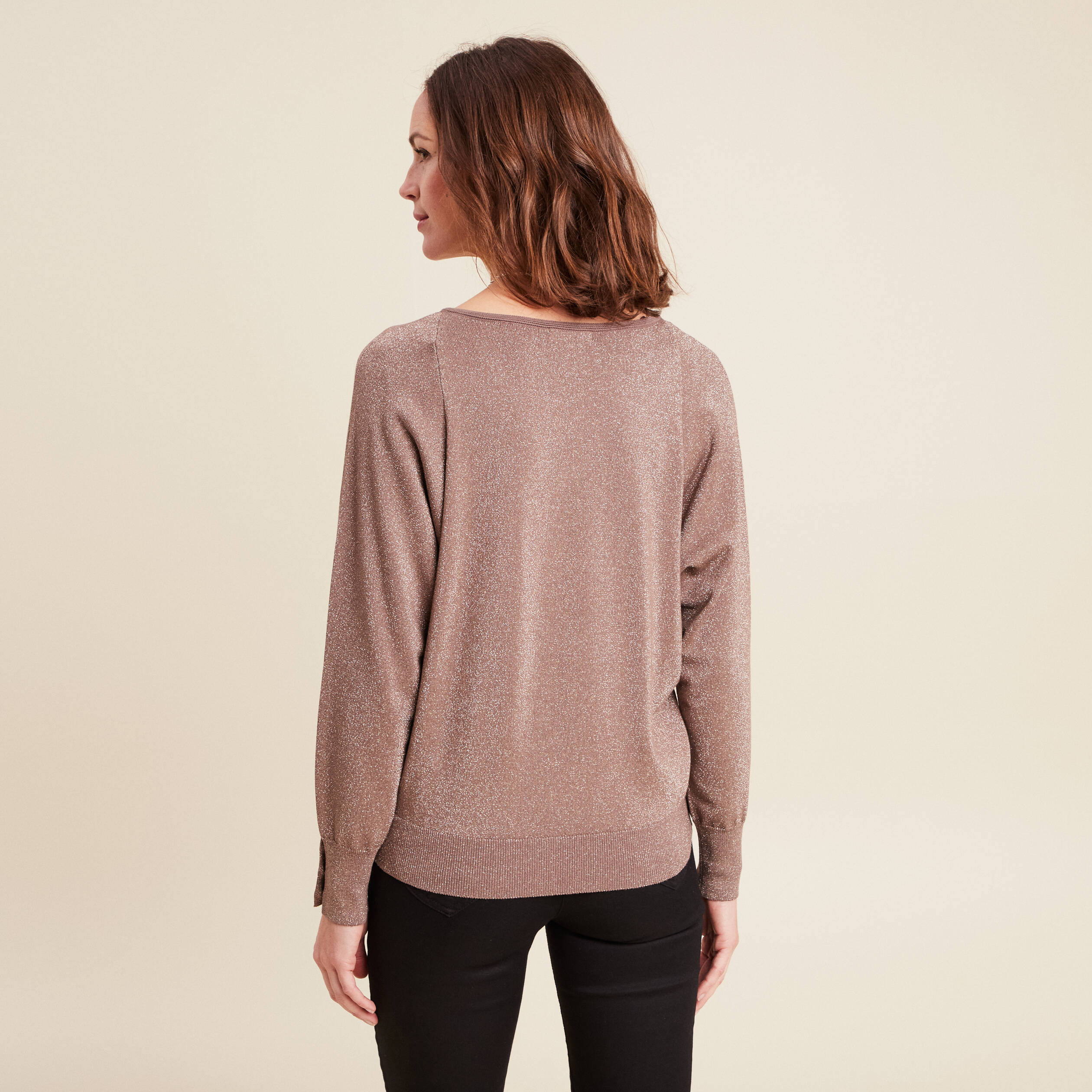 pull manches longues couleur cuivre femme Pull manches longues couleur cuivre femme