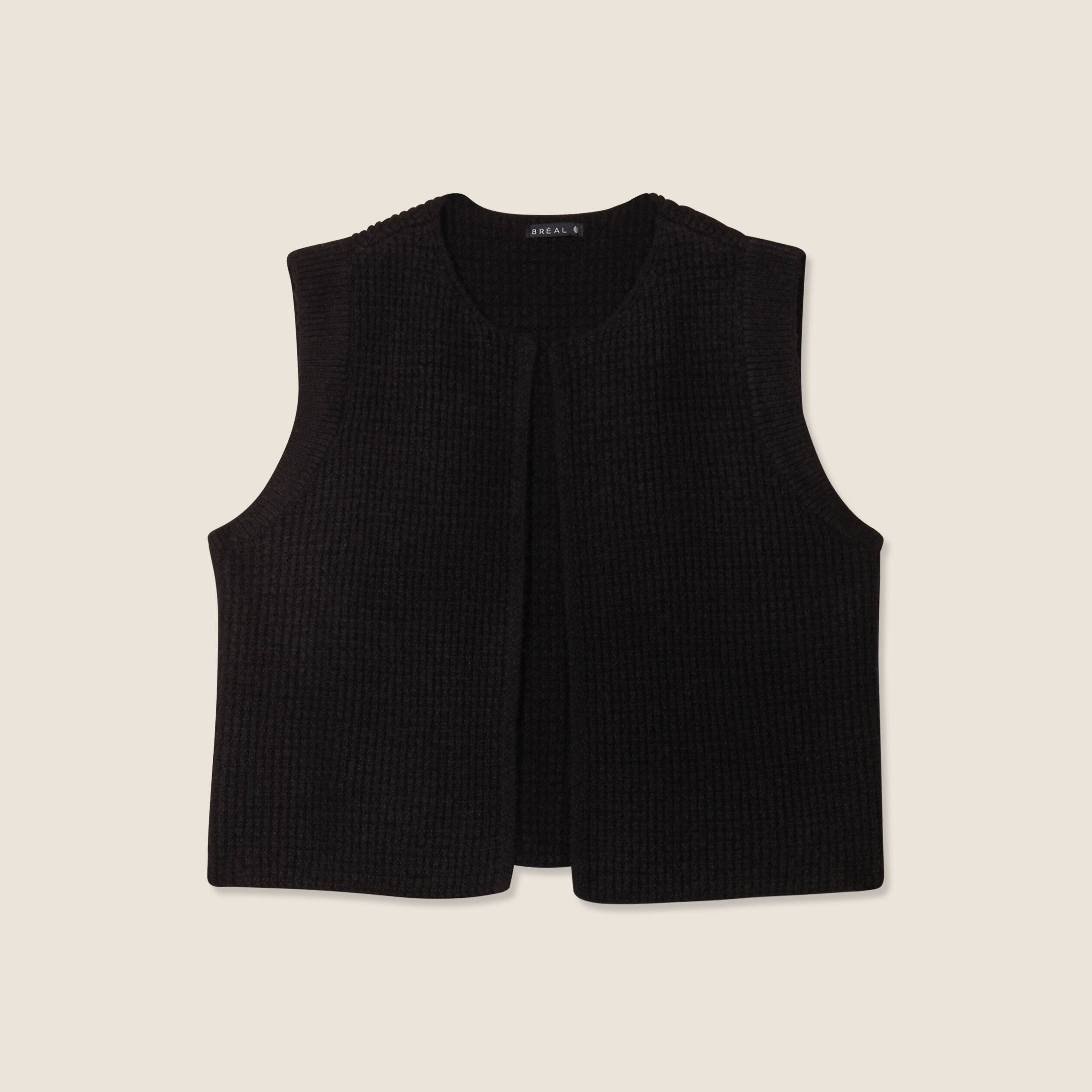 Gilet sans manches noir femme