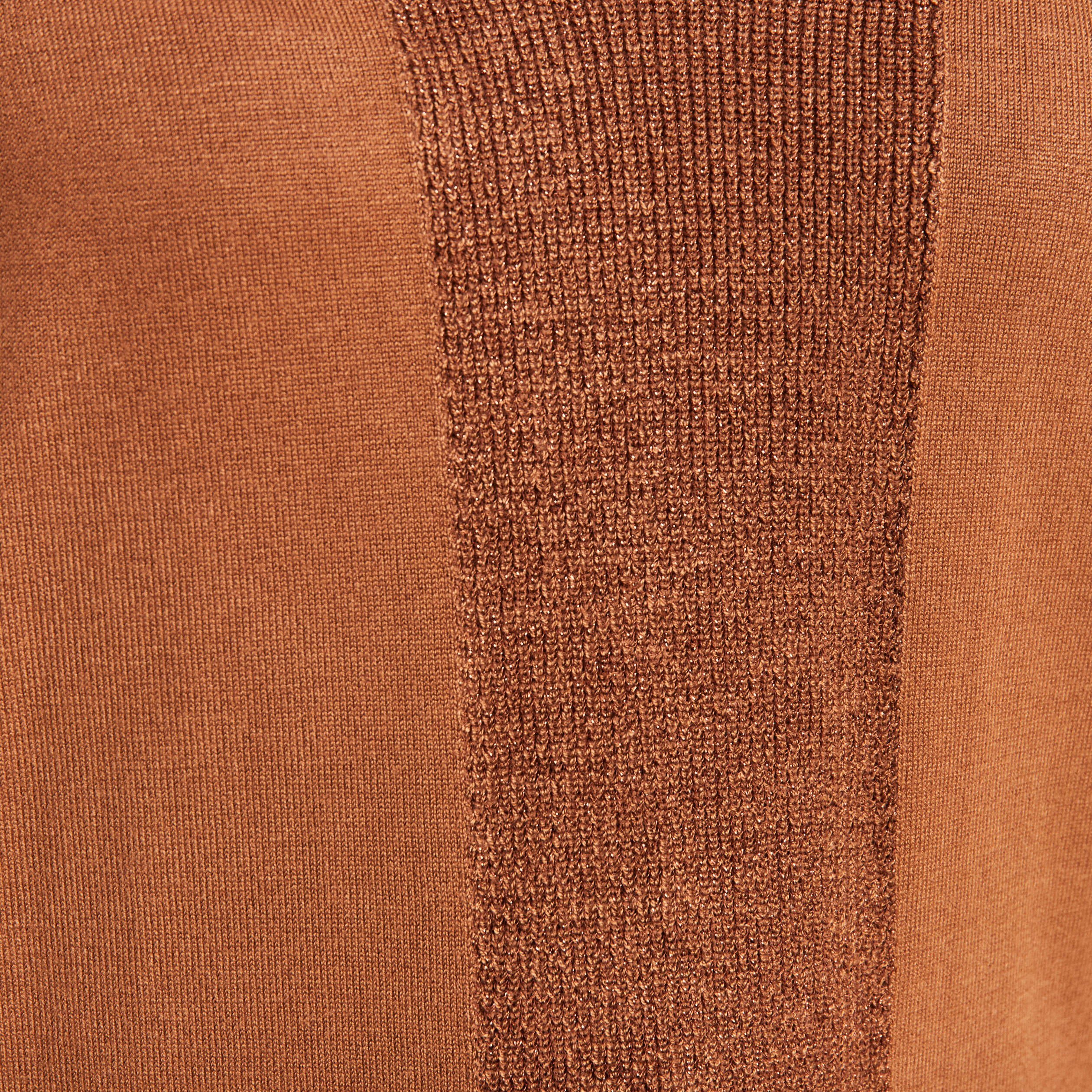 Pull manches longues marron femme