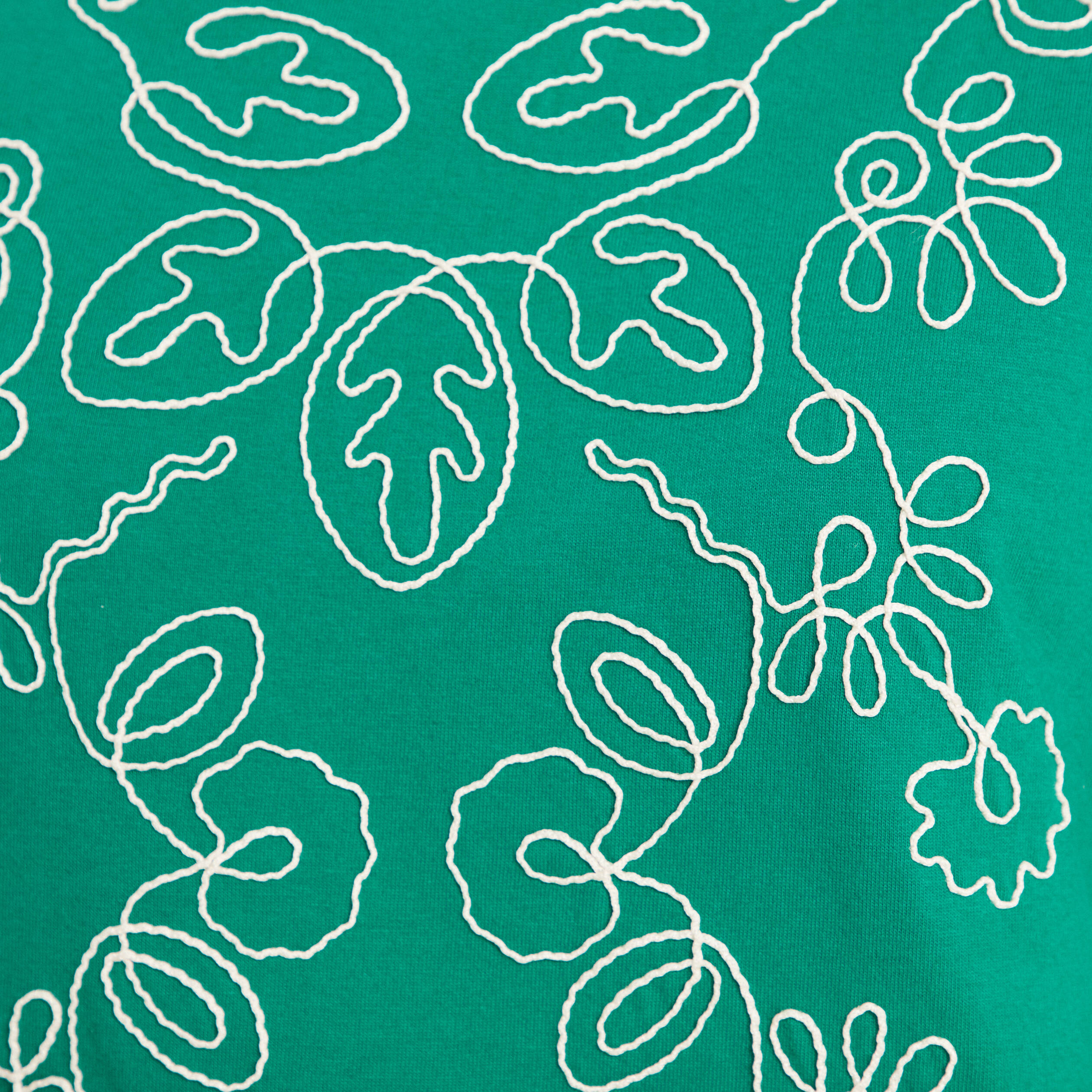 T-shirt col rond manches courtes vert menthe femme