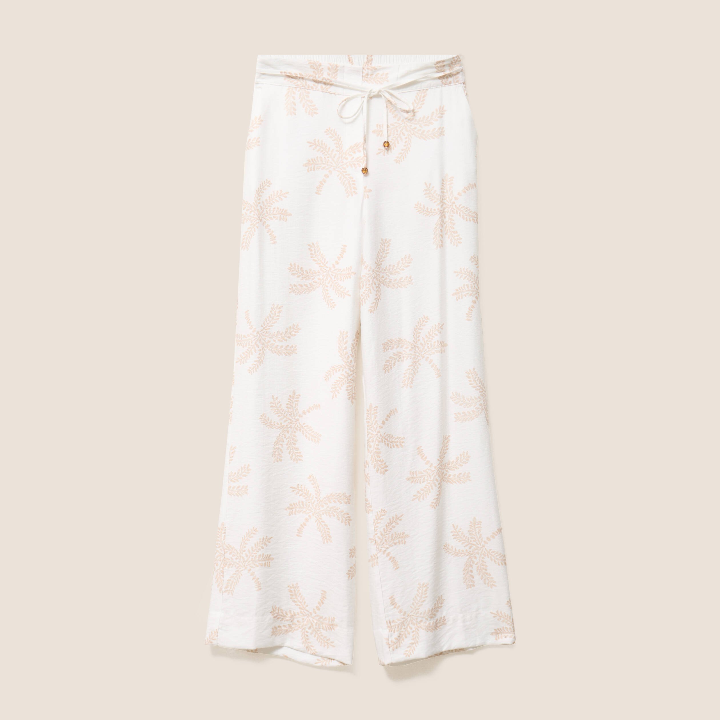 pantalon large taille haute beige femme Pantalon large taille haute beige femme