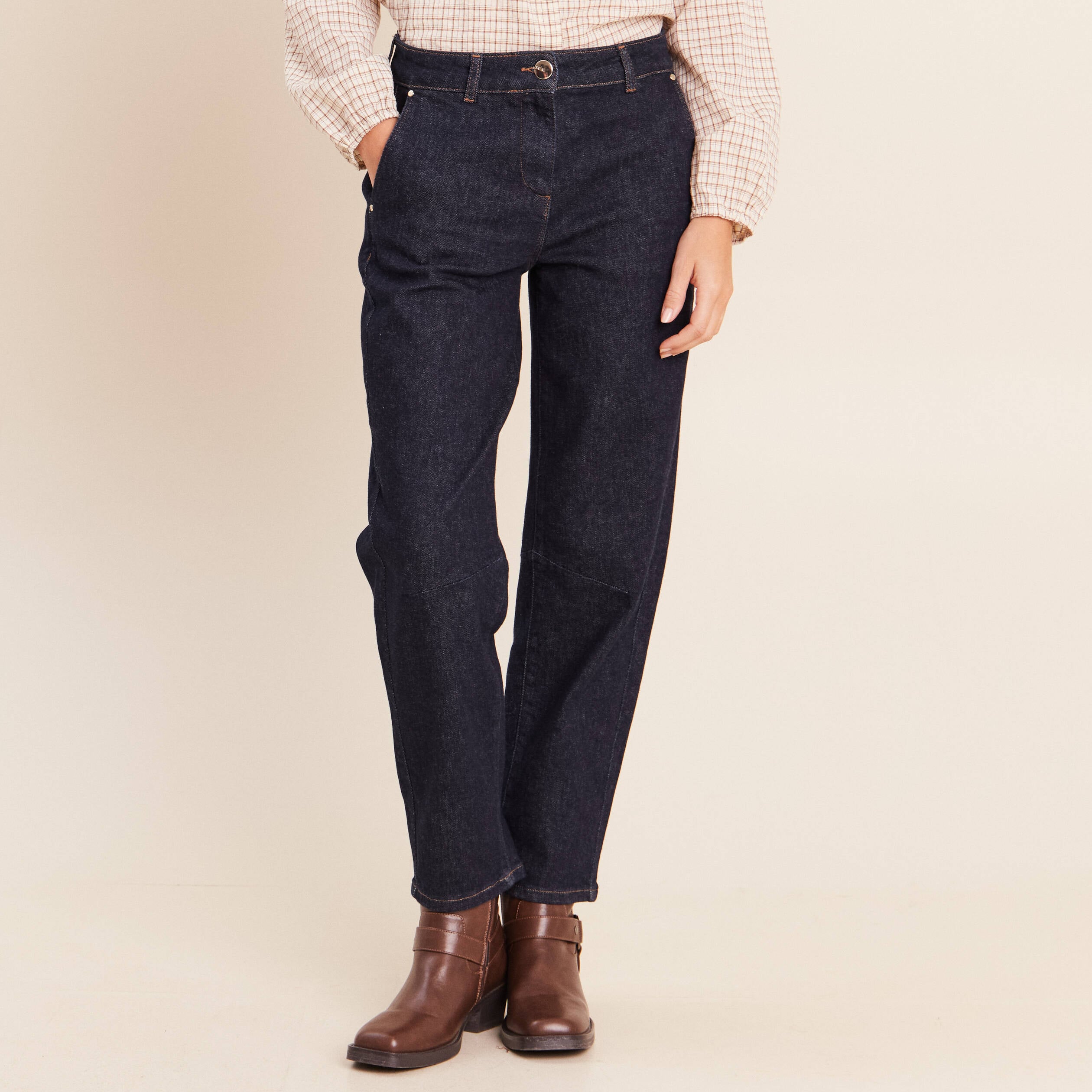 Jean denim brut femme