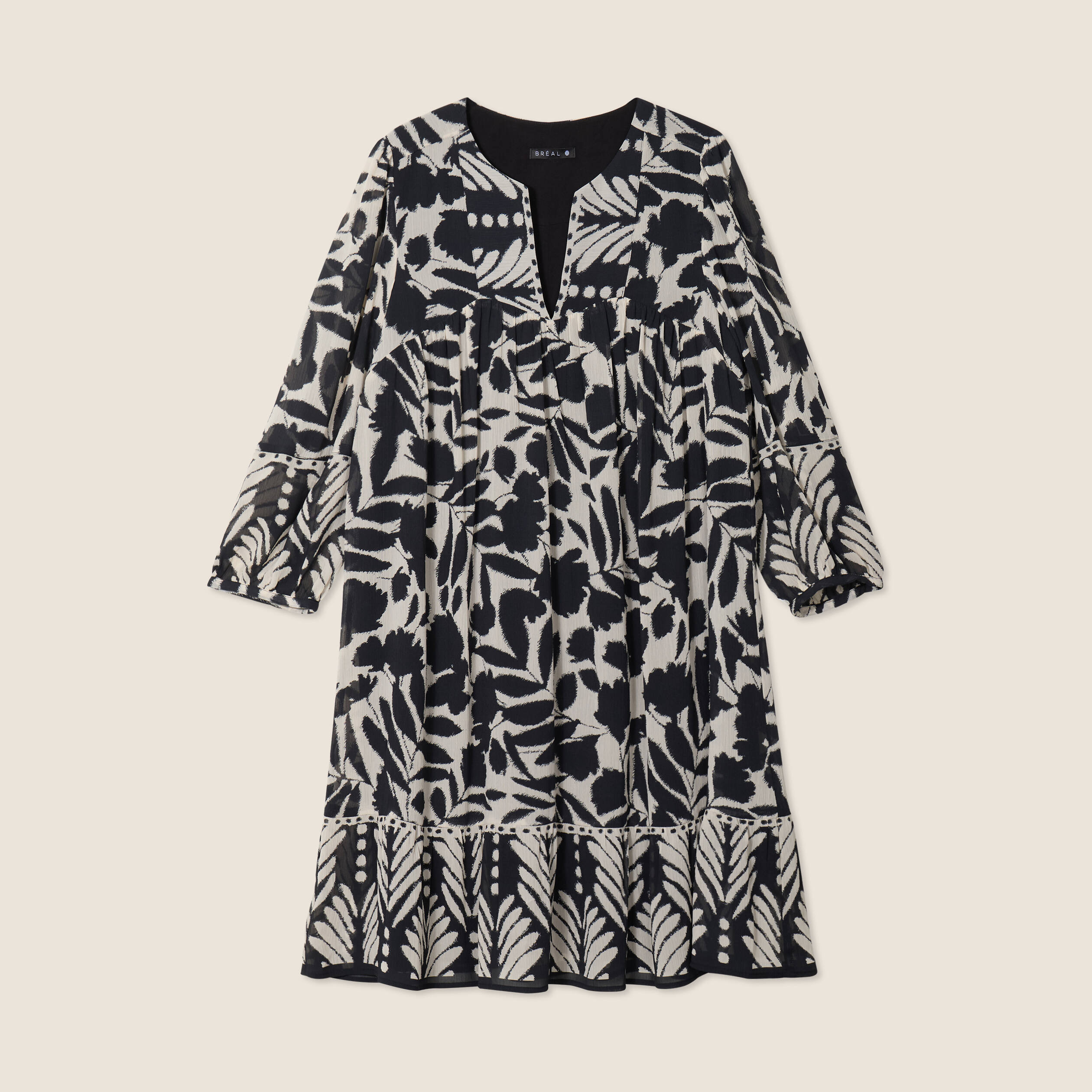robe evasee fluide noir femme Robe évasée fluide noir femme